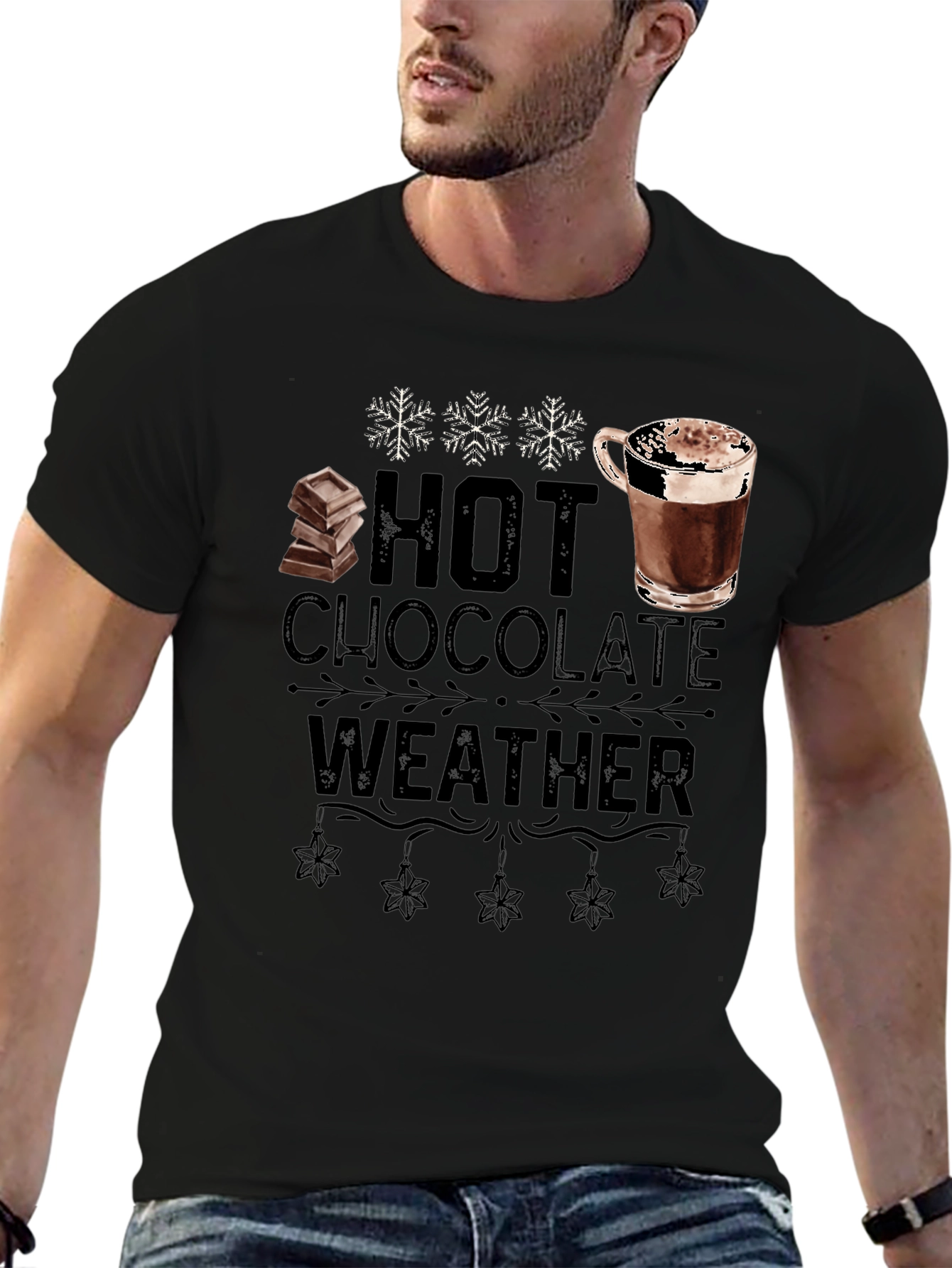 Hot Chocolate Weather Graphic T-Shirt