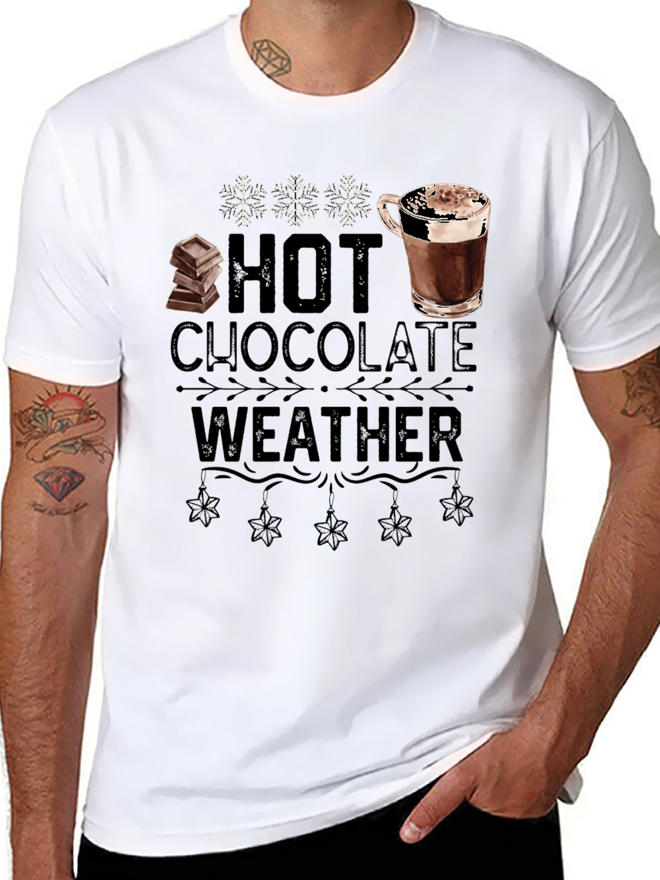 Hot Chocolate Weather Graphic T-Shirt
