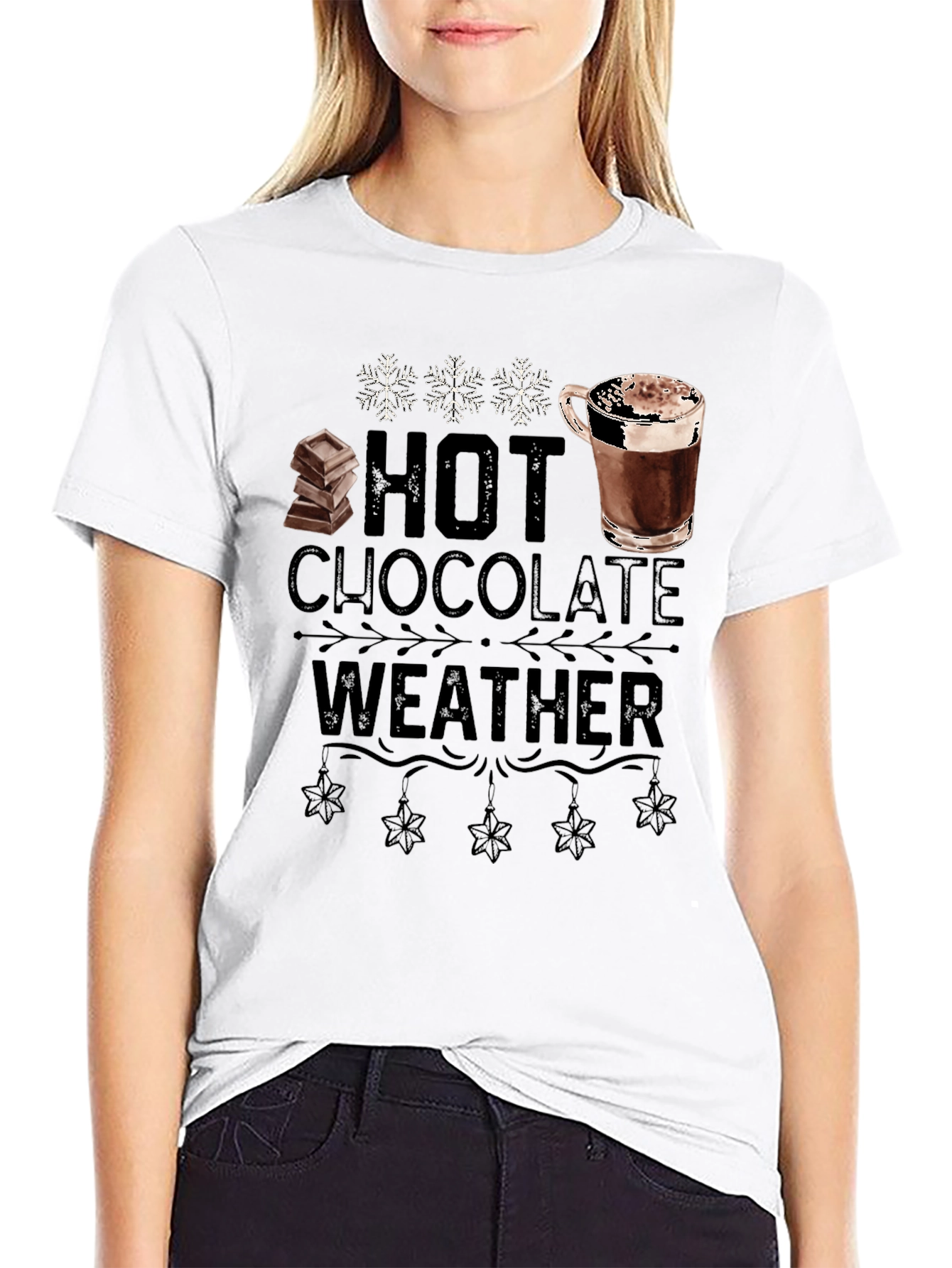 Hot Chocolate Weather Graphic T-Shirt