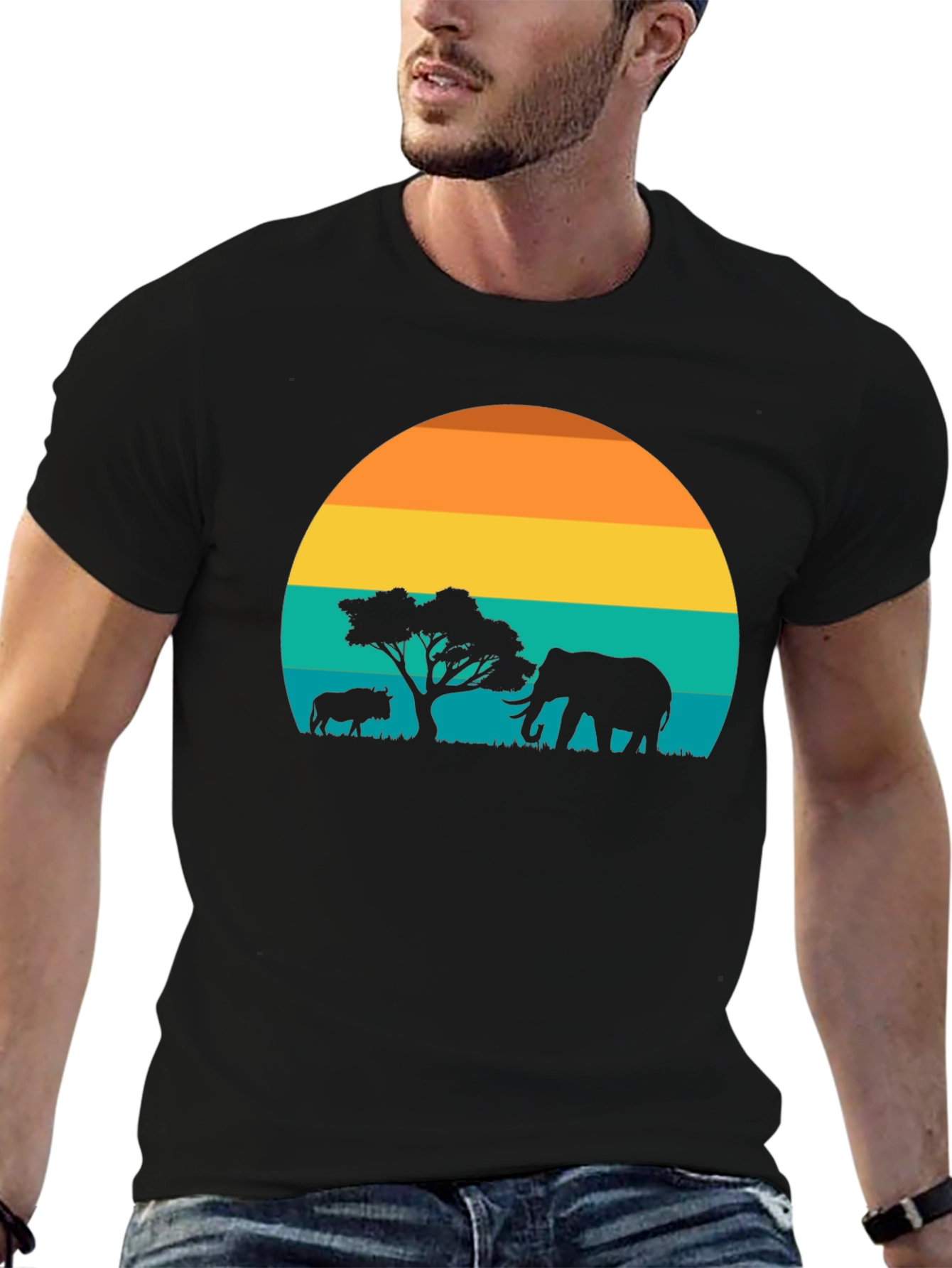 Safari Sunset Graphic Tee