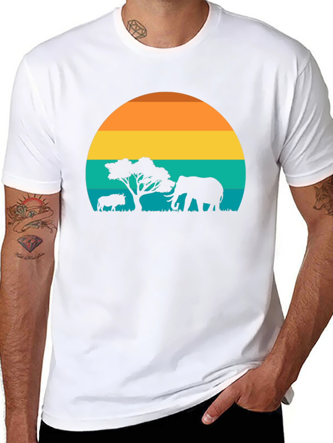 Safari Sunset Graphic Tee