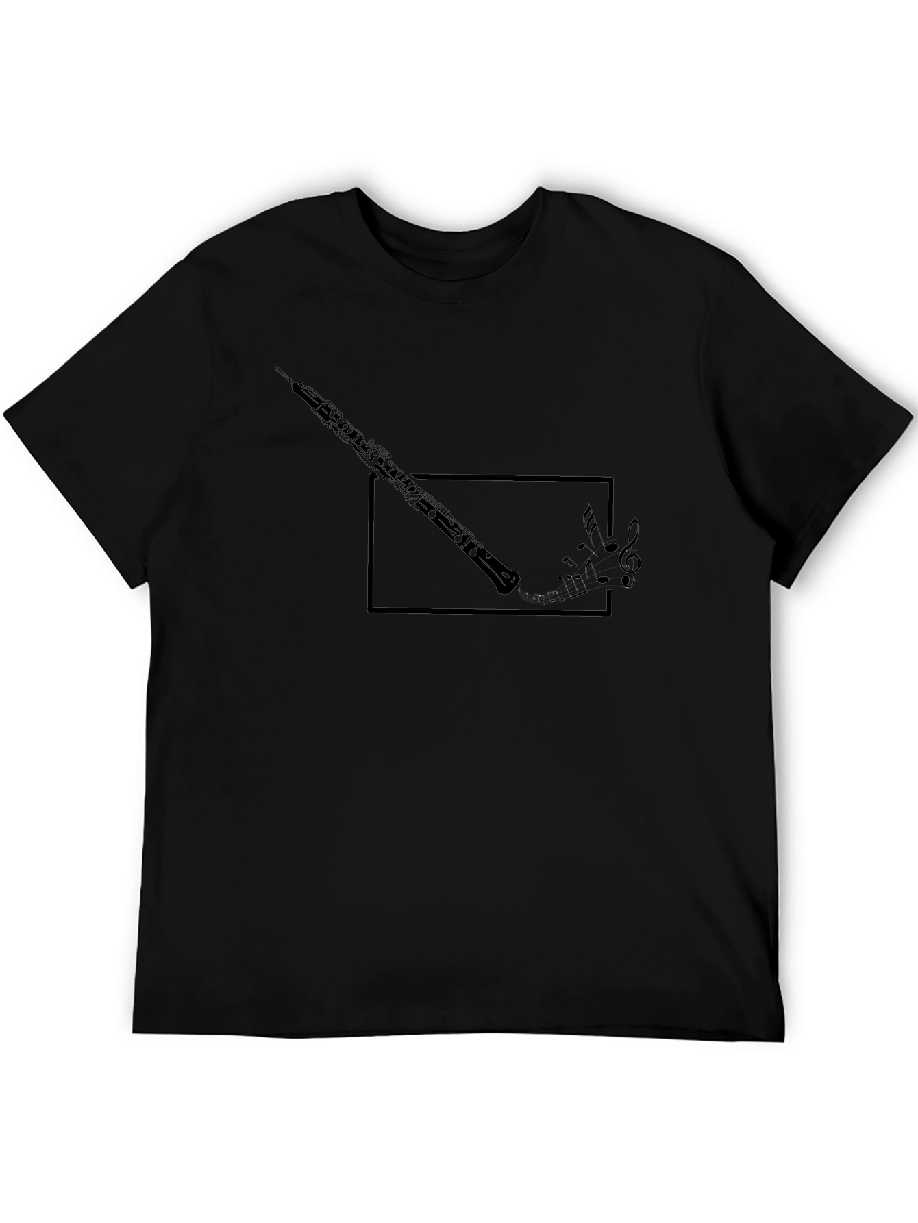 Oboe Music Notes Graphic T-Shirt