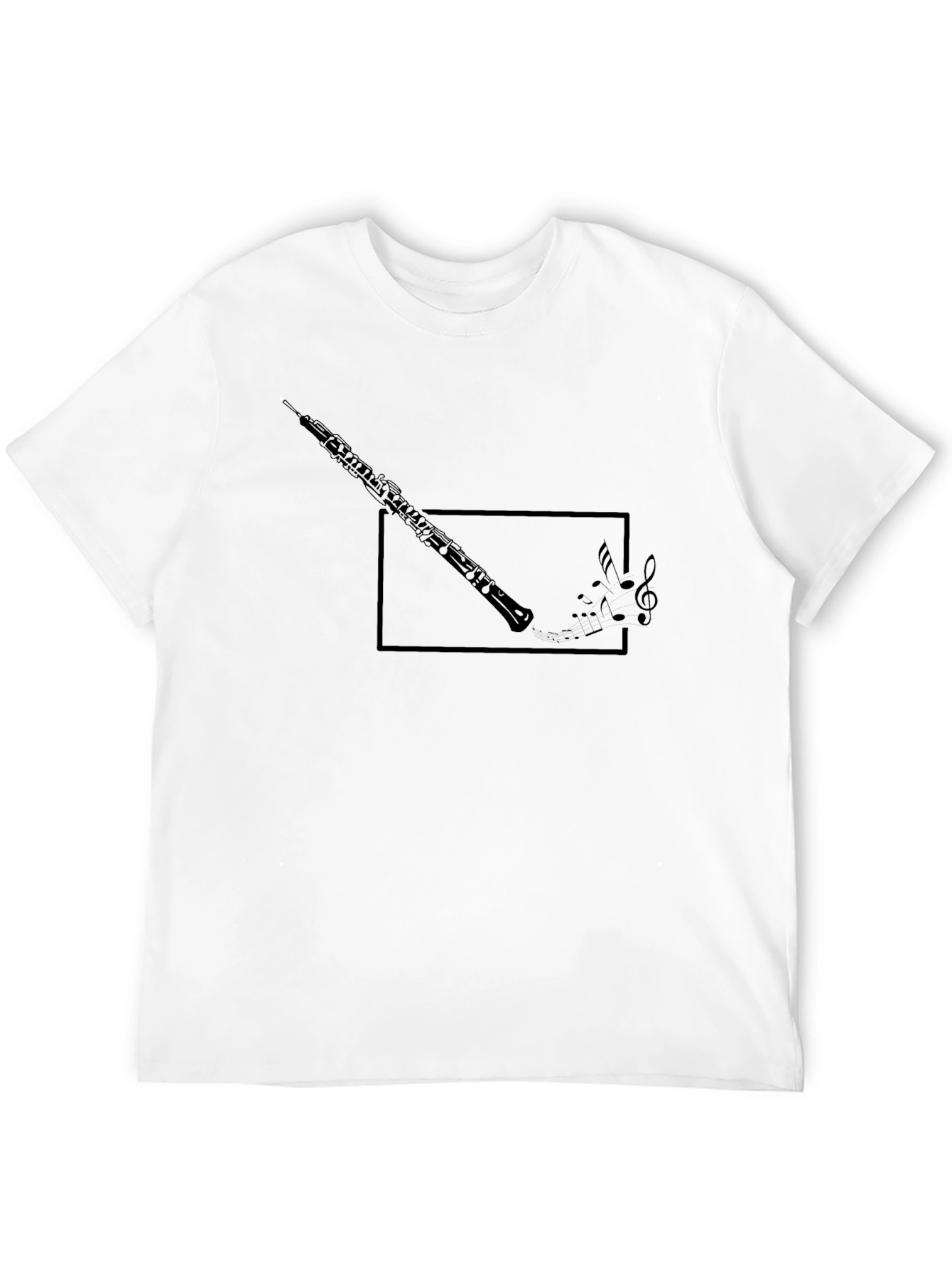 Oboe Music Notes Graphic T-Shirt