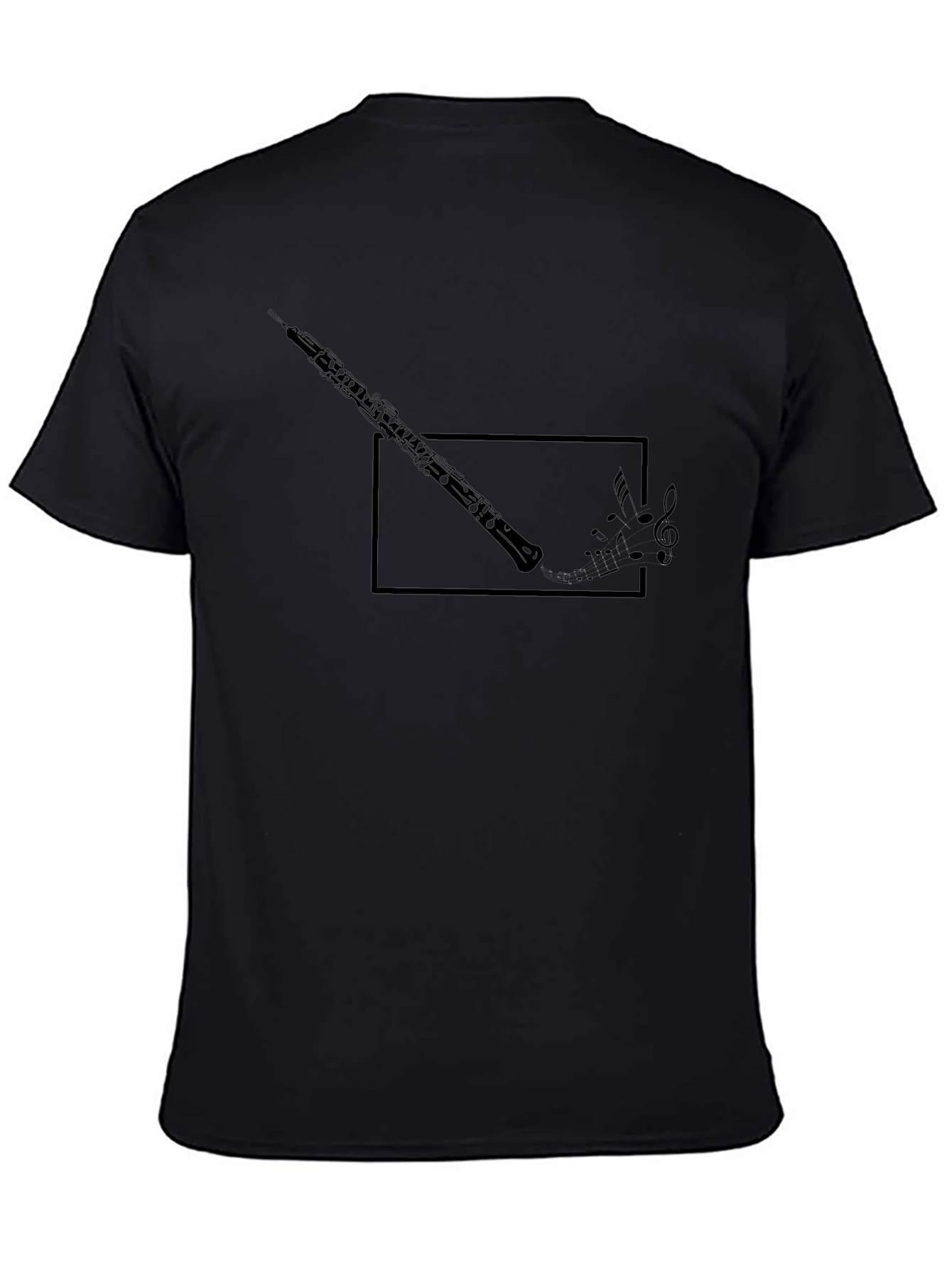 Oboe Music Notes Graphic T-Shirt