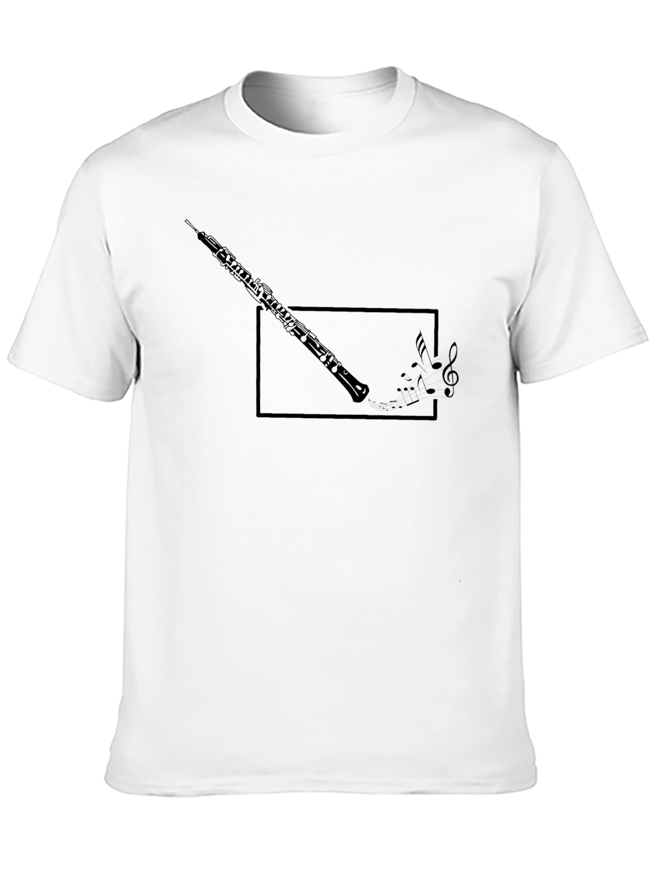 Oboe Music Notes Graphic T-Shirt
