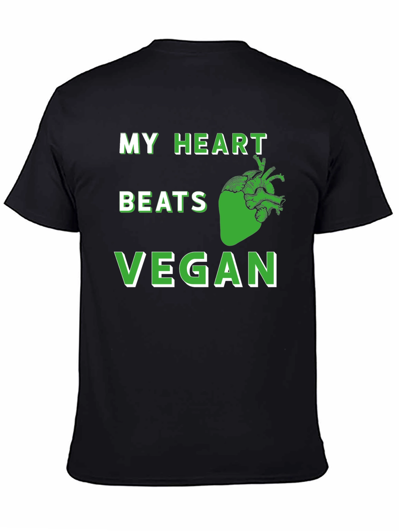 Vegan Heartbeat T-Shirt - Plant Based Lifestyle Tee