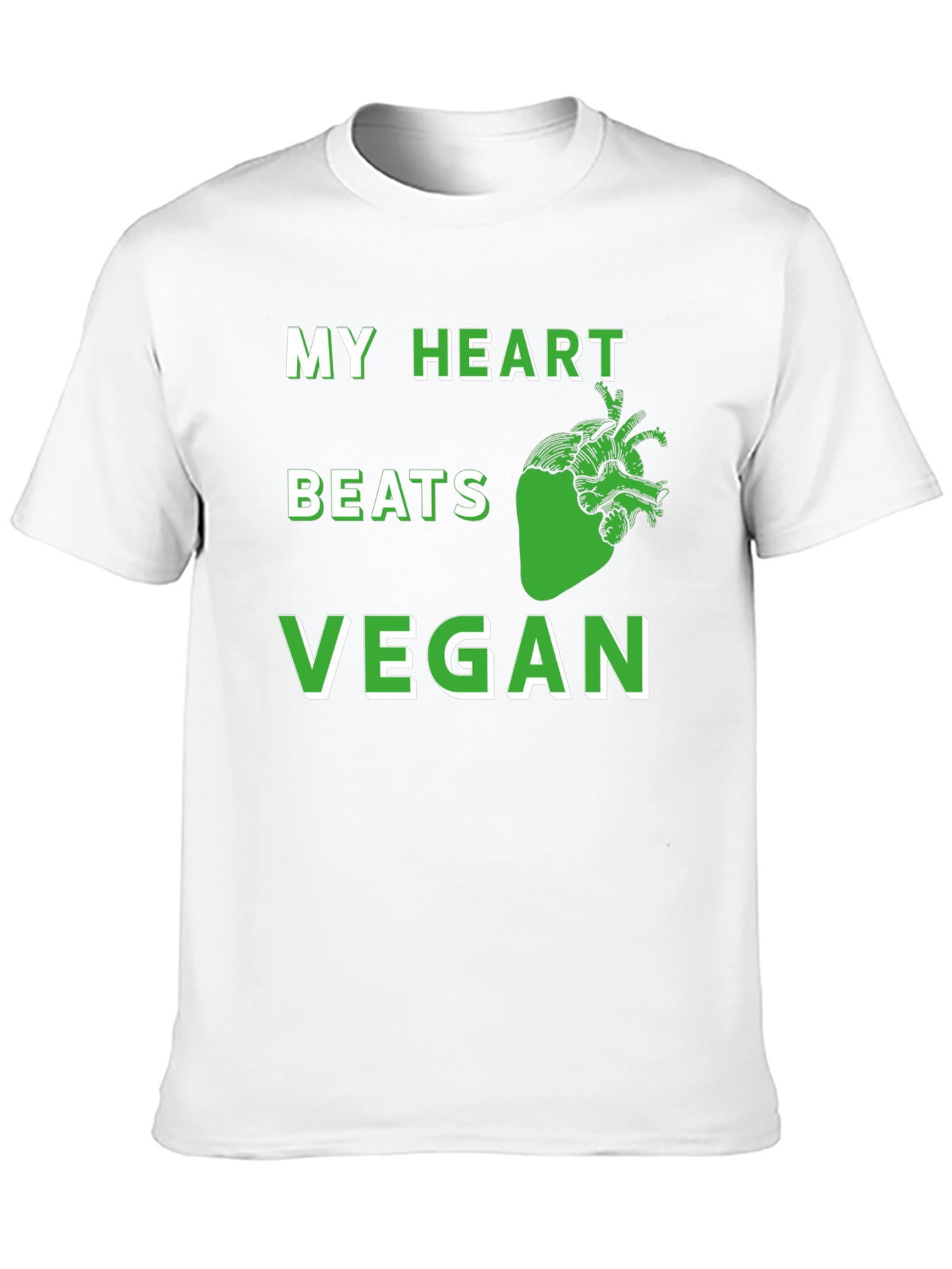 Vegan Heartbeat T-Shirt - Plant Based Lifestyle Tee