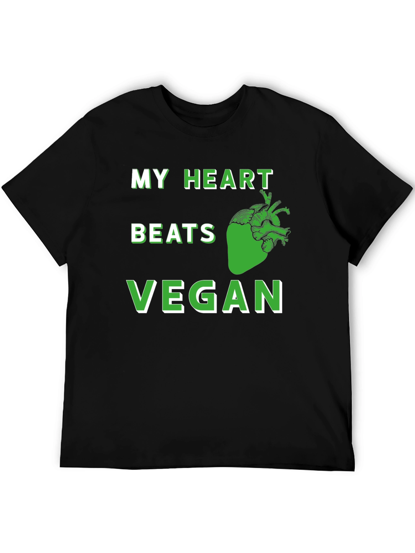 Vegan Heartbeat T-Shirt - Plant Based Lifestyle Tee