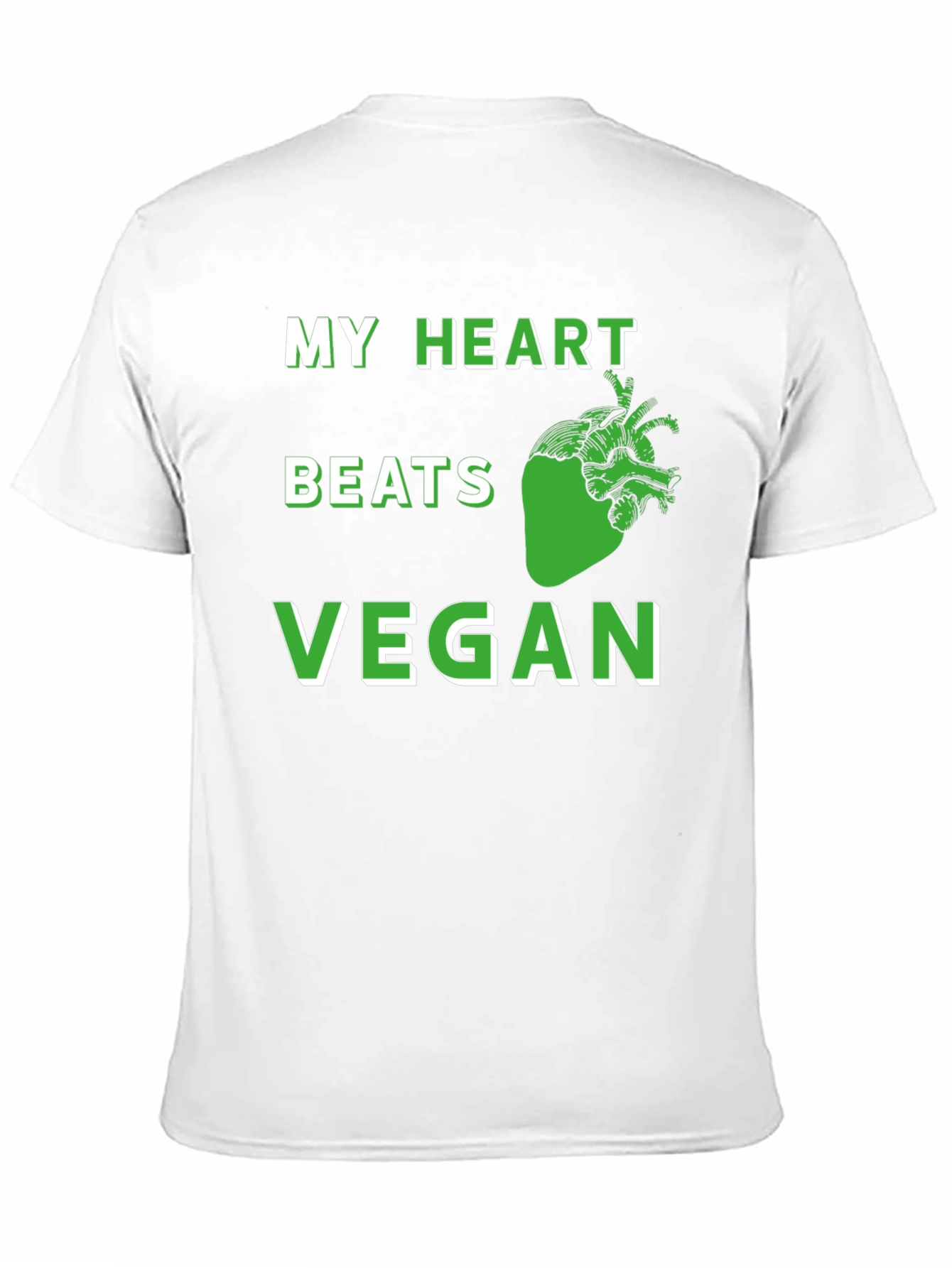Vegan Heartbeat T-Shirt - Plant Based Lifestyle Tee
