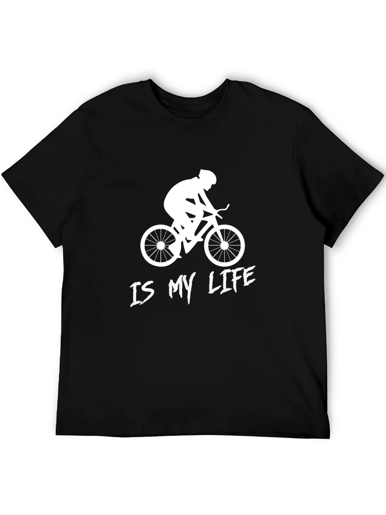 Cycling Is My Life Graphic Tee - Black