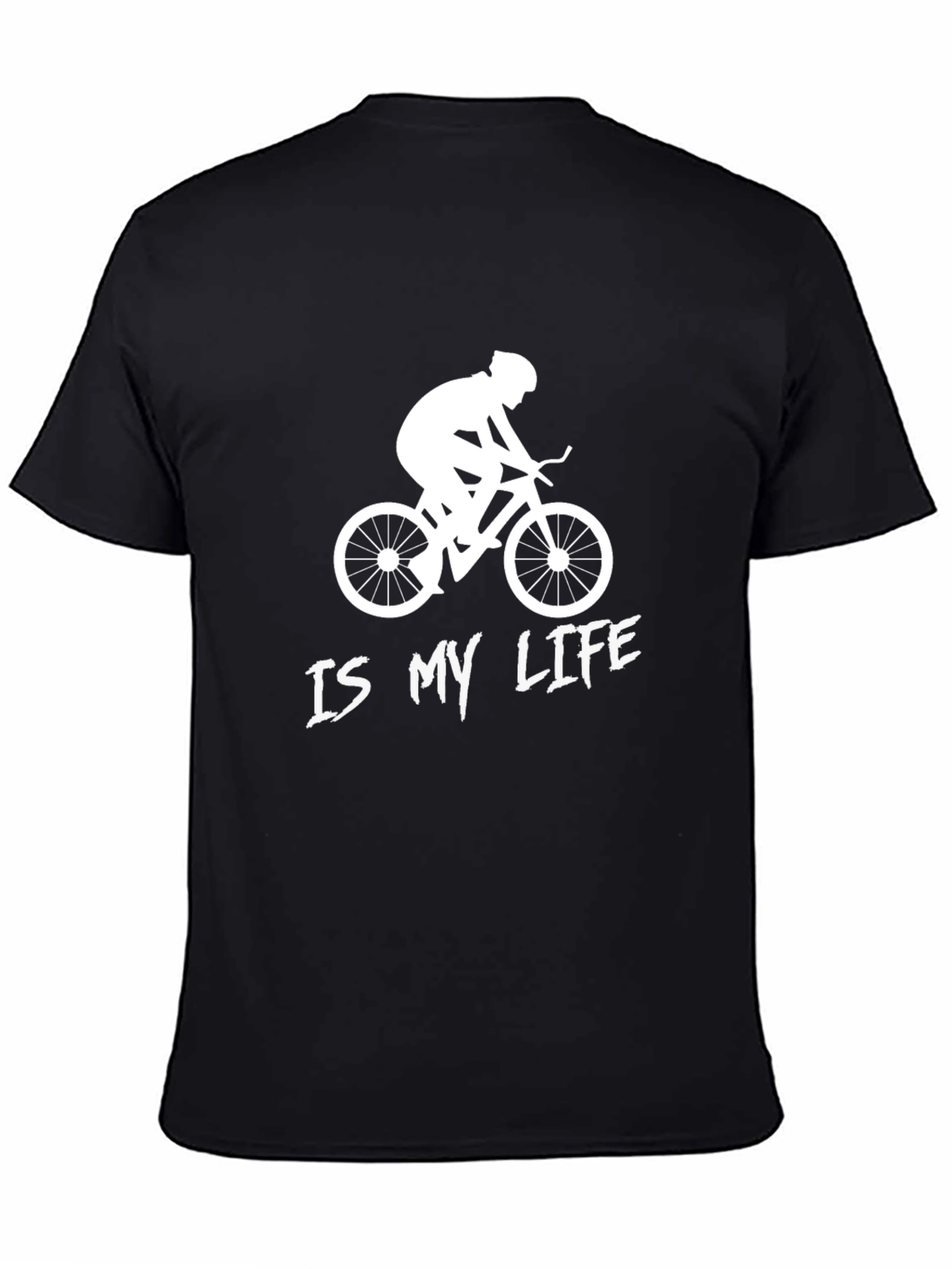 Cycling Is My Life Graphic Tee - Black