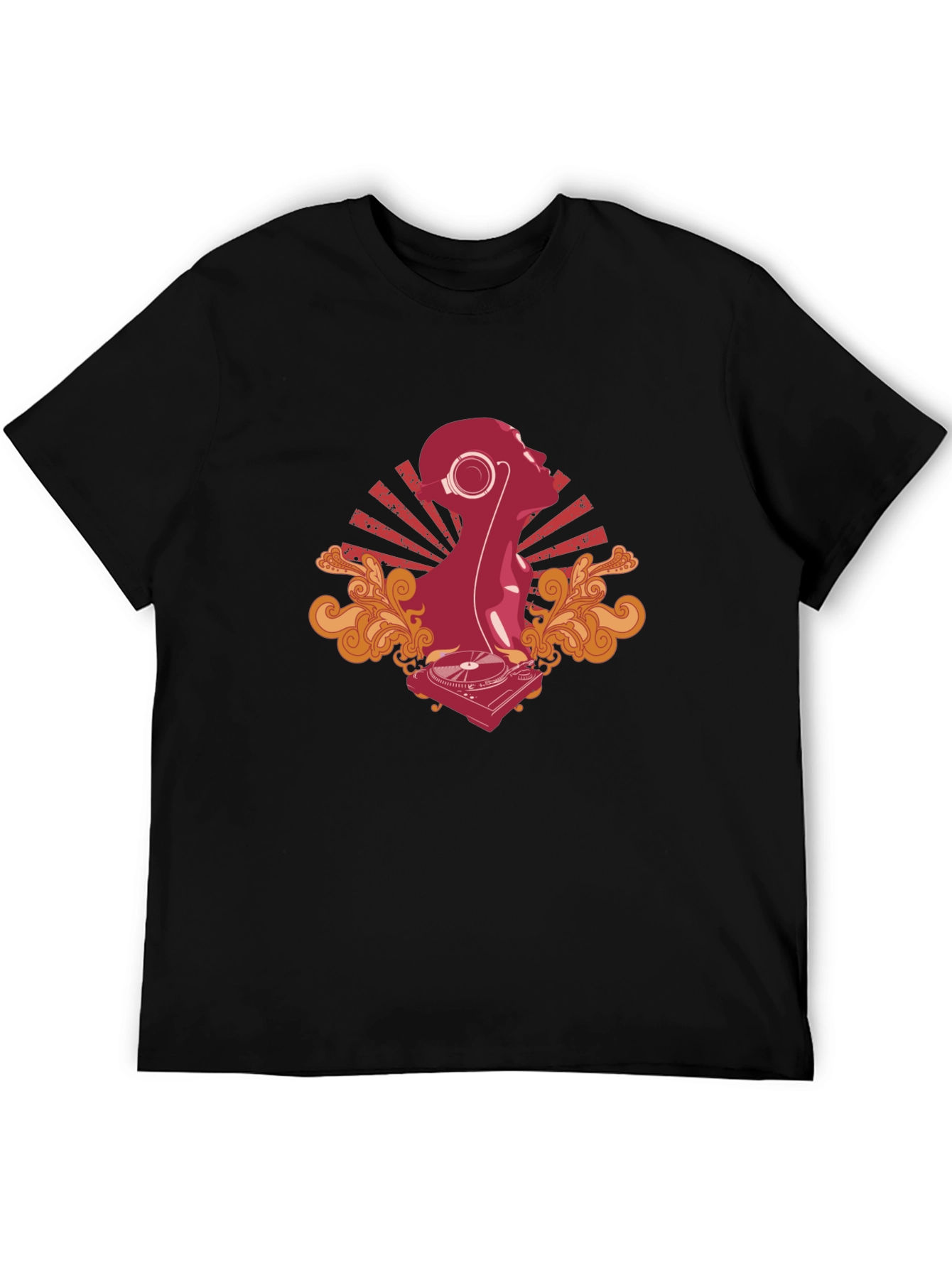 DJ Silhouette Graphic Tee - Cool Black T-Shirt