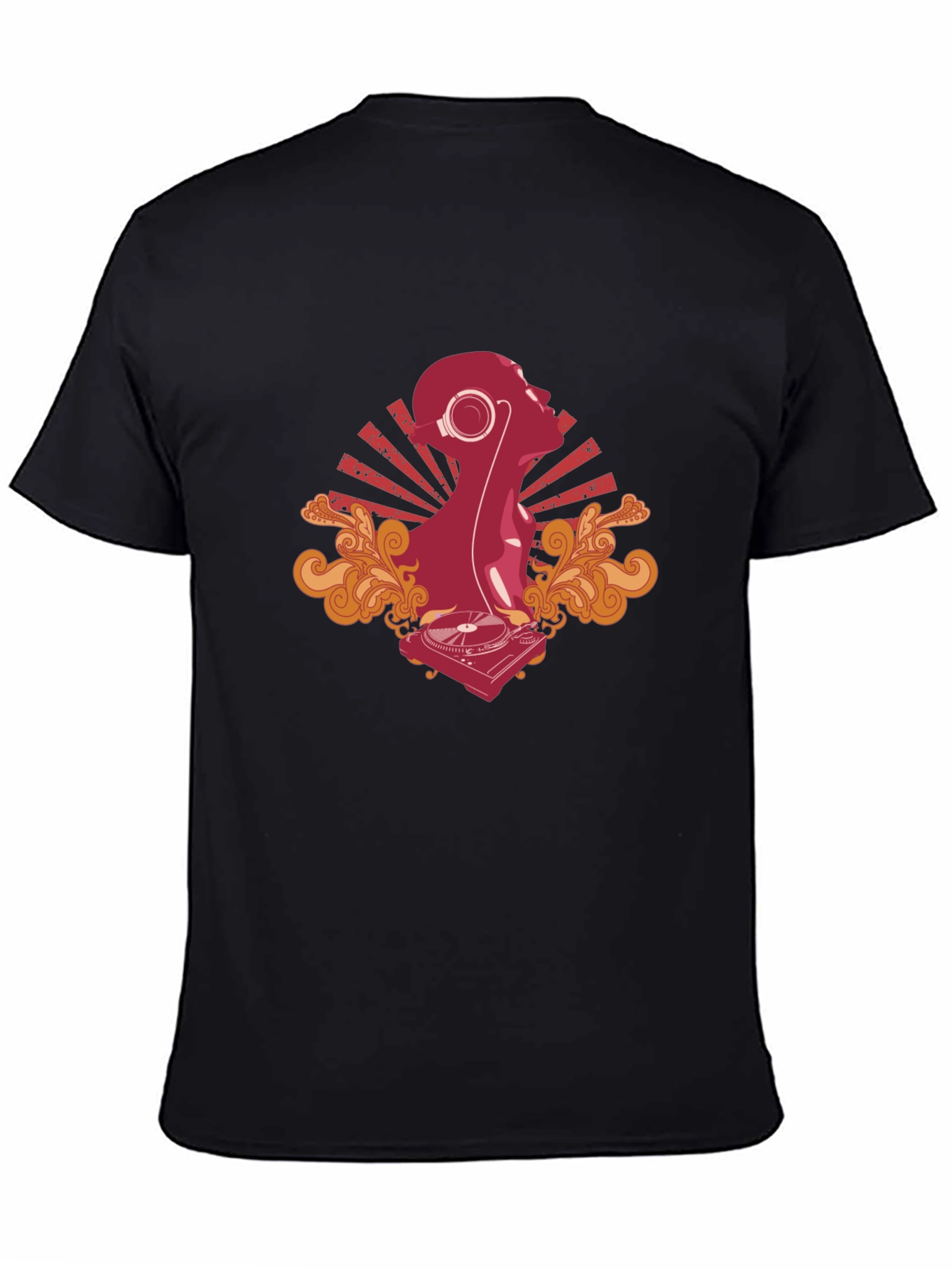 DJ Silhouette Graphic Tee - Cool Black T-Shirt