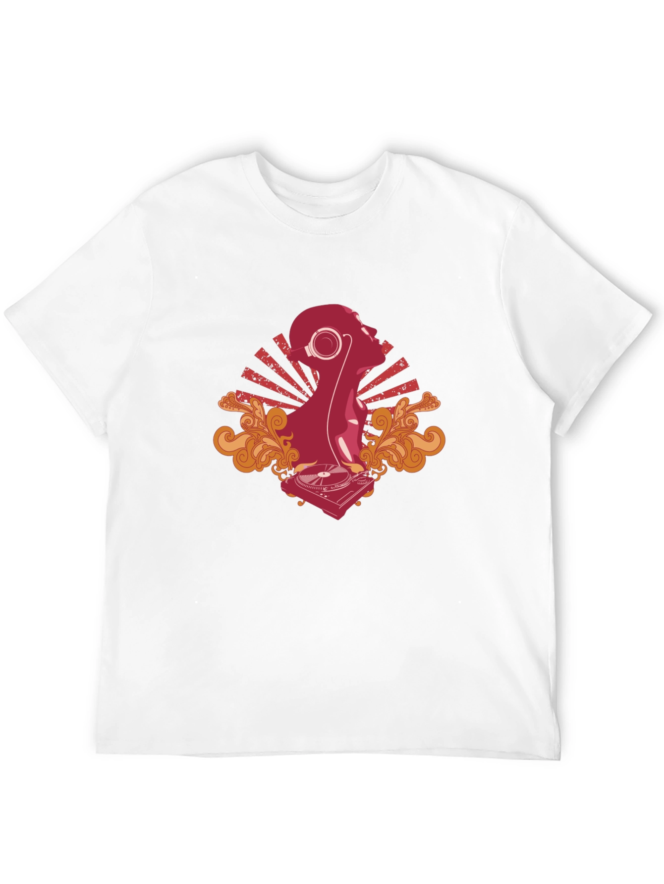 DJ Silhouette Graphic Tee - Cool Black T-Shirt