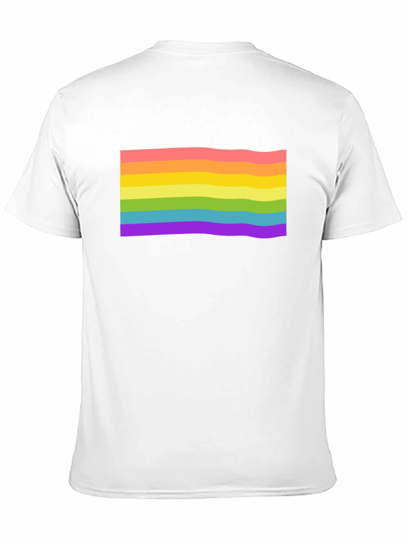 Rainbow Pride Flag Graphic T-Shirt - Black