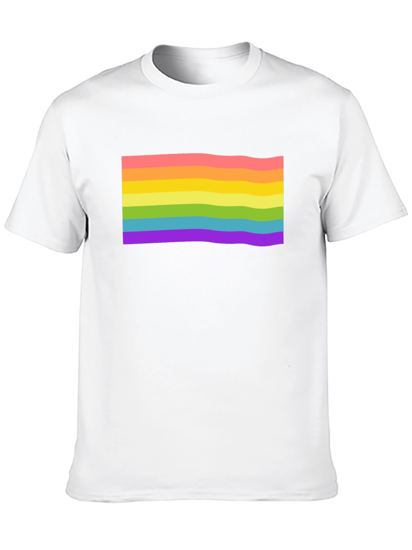 Rainbow Pride Flag Graphic T-Shirt - Black
