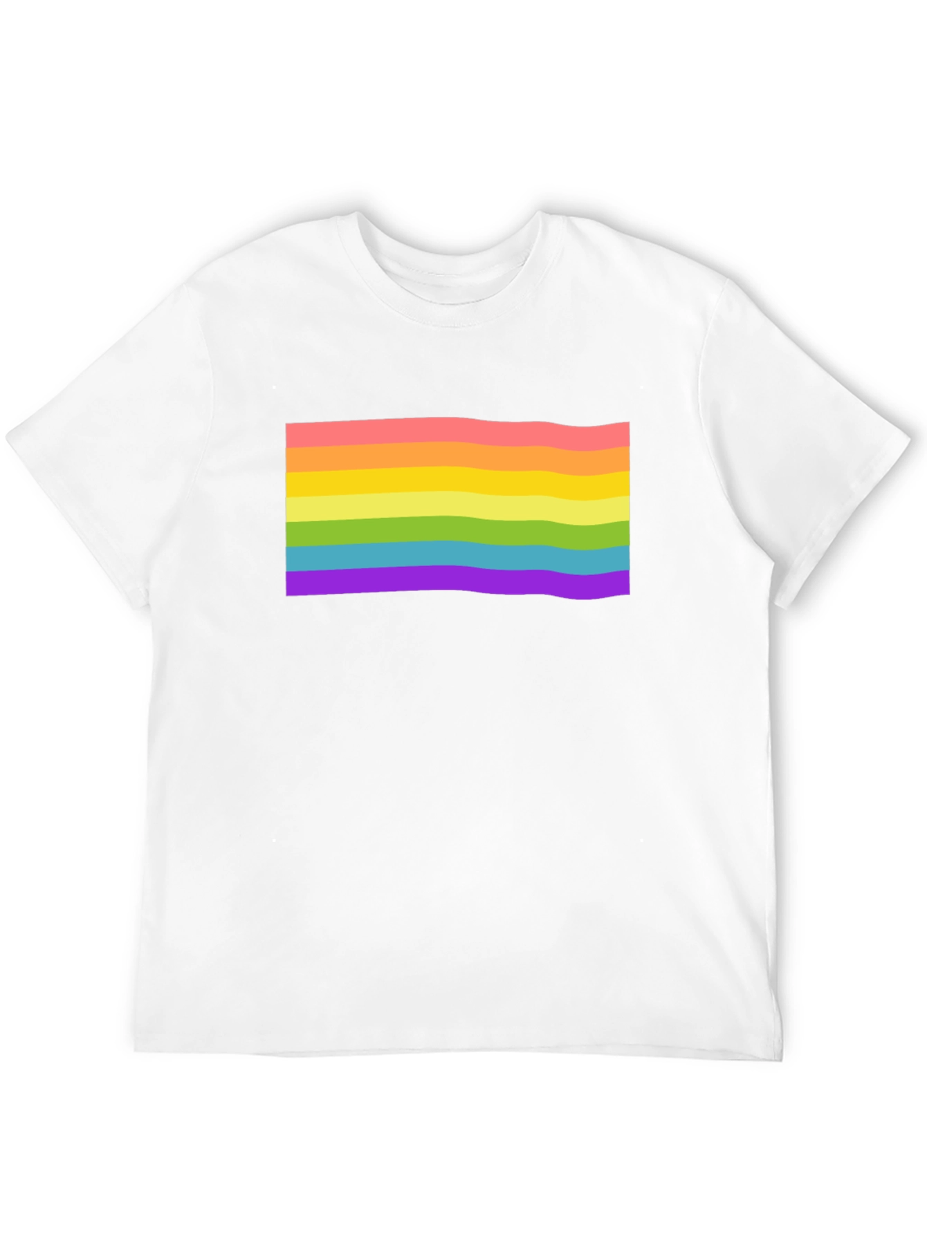 Rainbow Pride Flag Graphic T-Shirt - Black