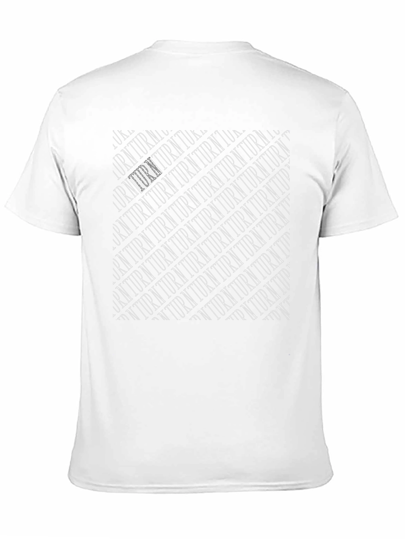 Turn Pattern Black T-Shirt