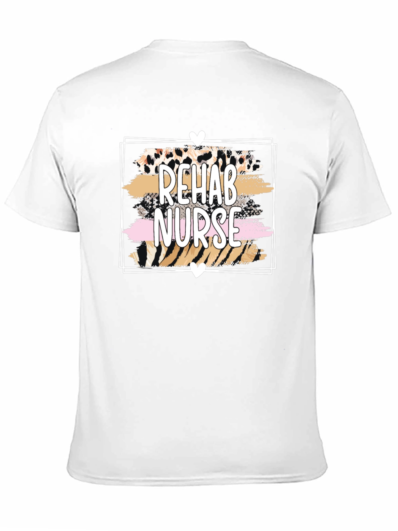 Rehab Nurse Graphic Tee - Leopard Print