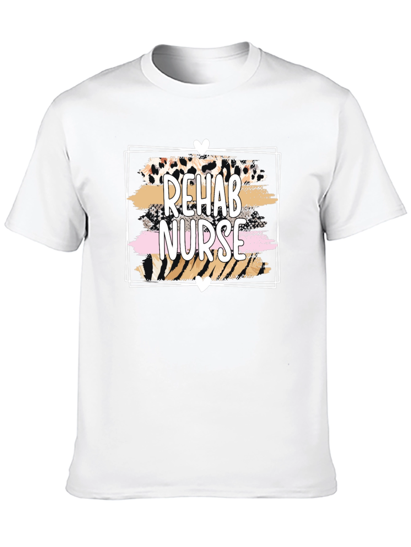 Rehab Nurse Graphic Tee - Leopard Print
