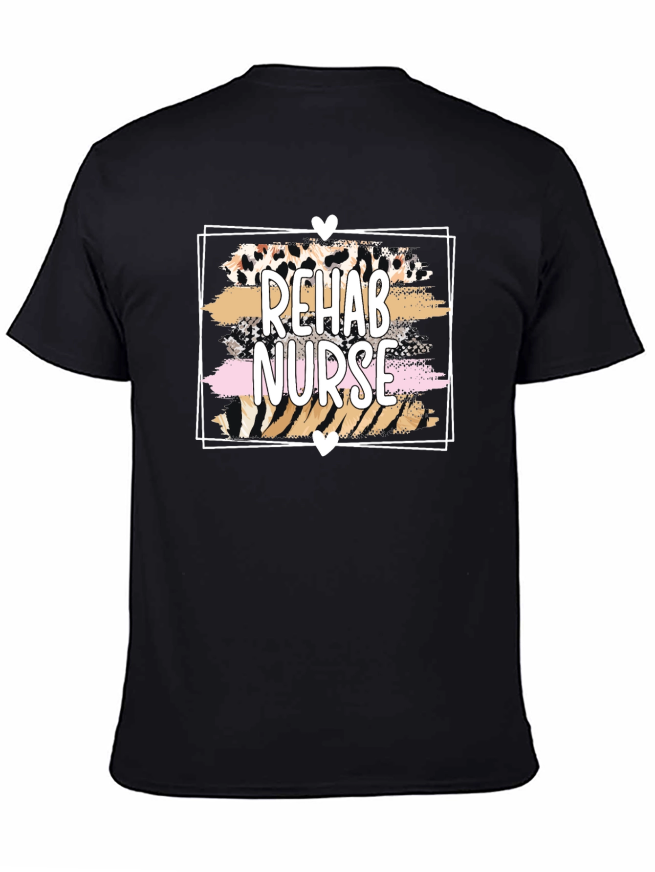 Rehab Nurse Graphic Tee - Leopard Print