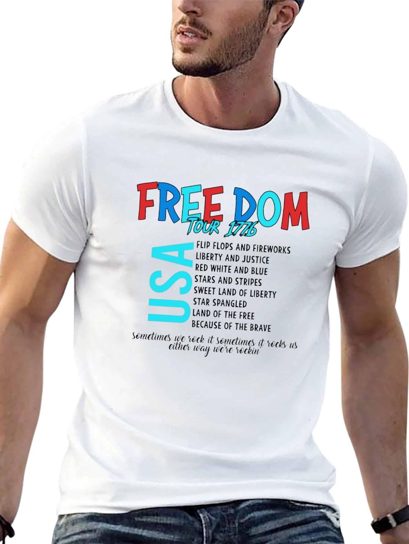 Freedom Tour Patriotic USA T-Shirt