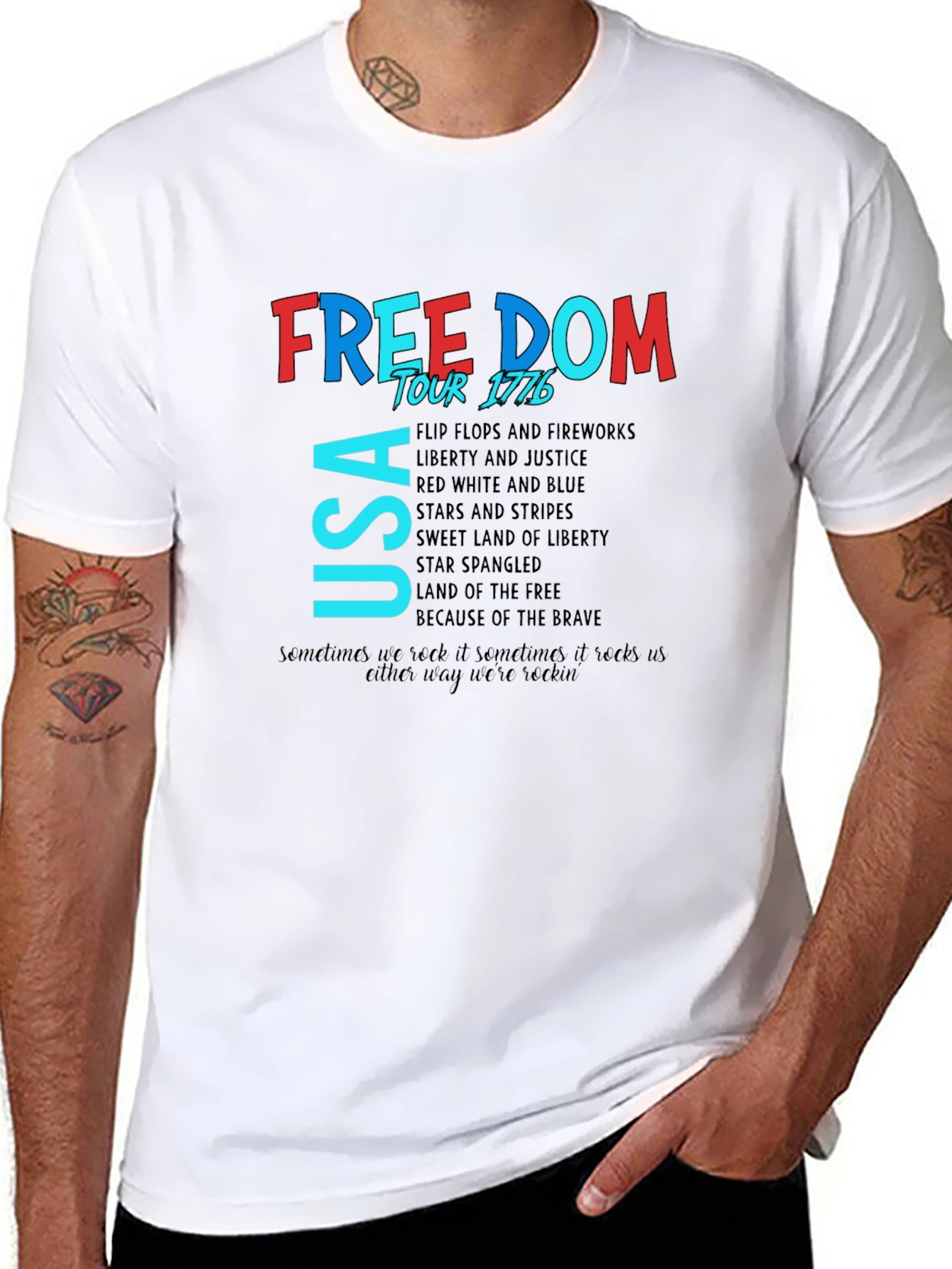 Freedom Tour Patriotic USA T-Shirt