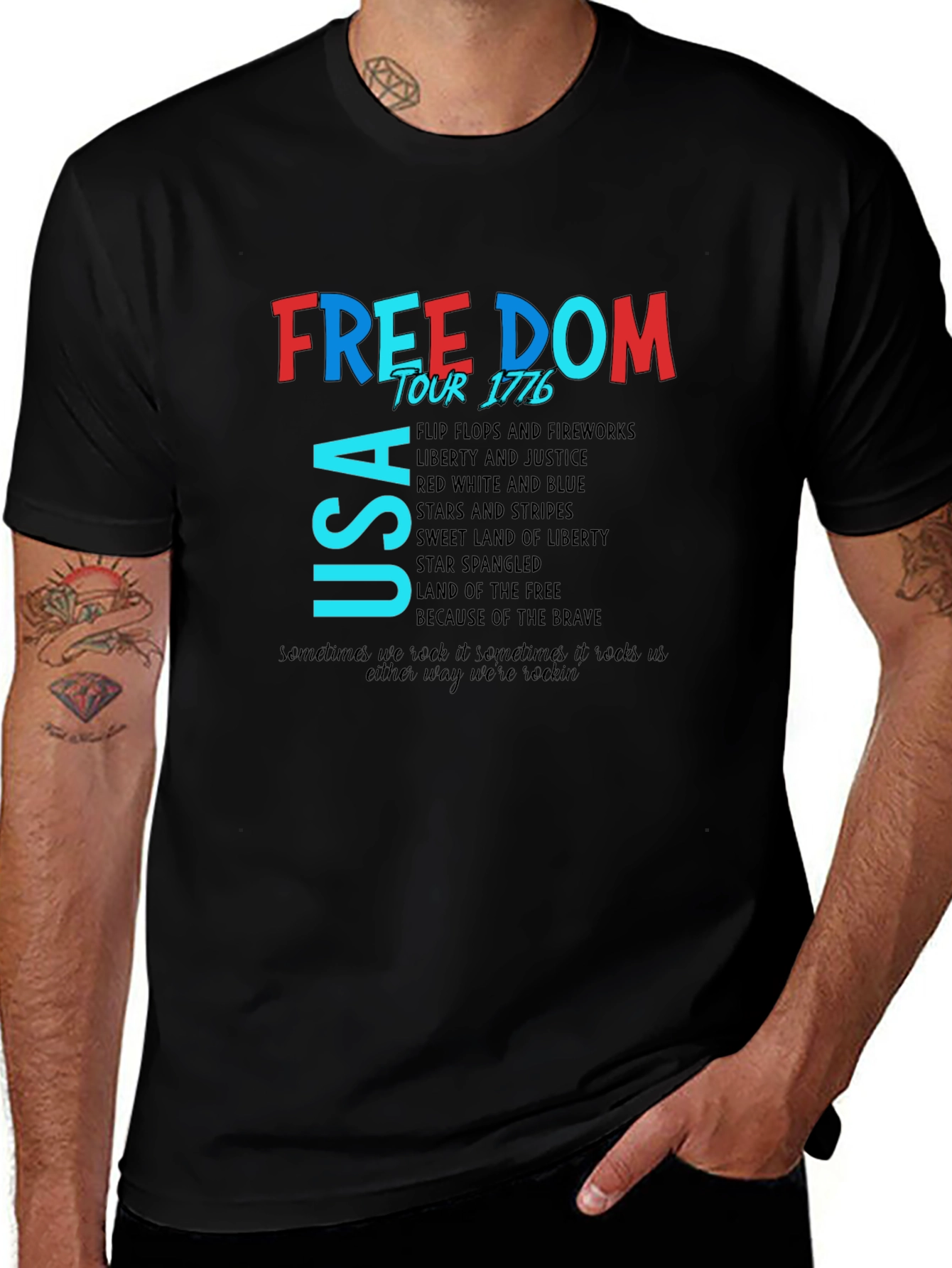 Freedom Tour Patriotic USA T-Shirt