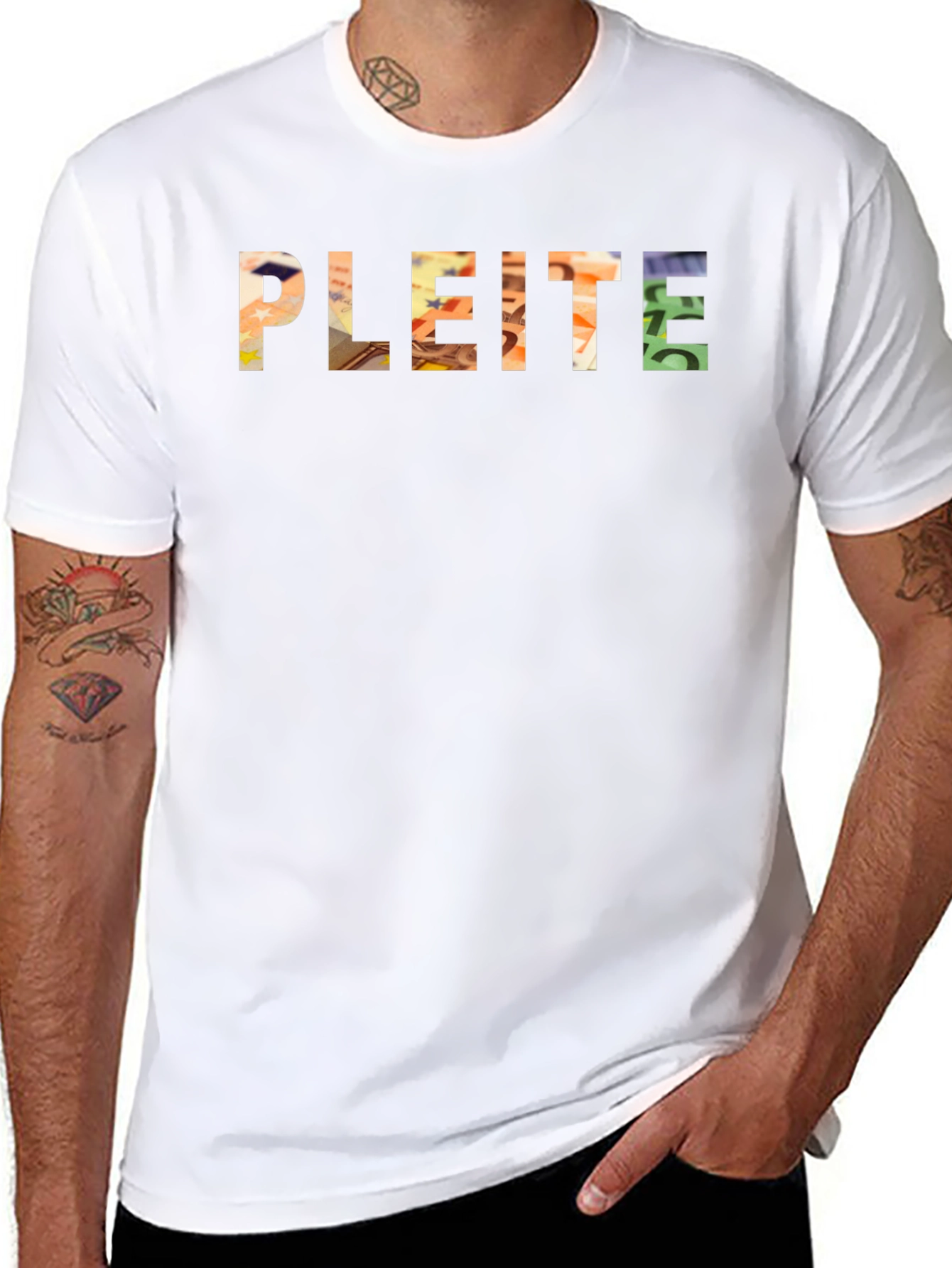 PLEITE Graphic Tee - Euro Money Fill