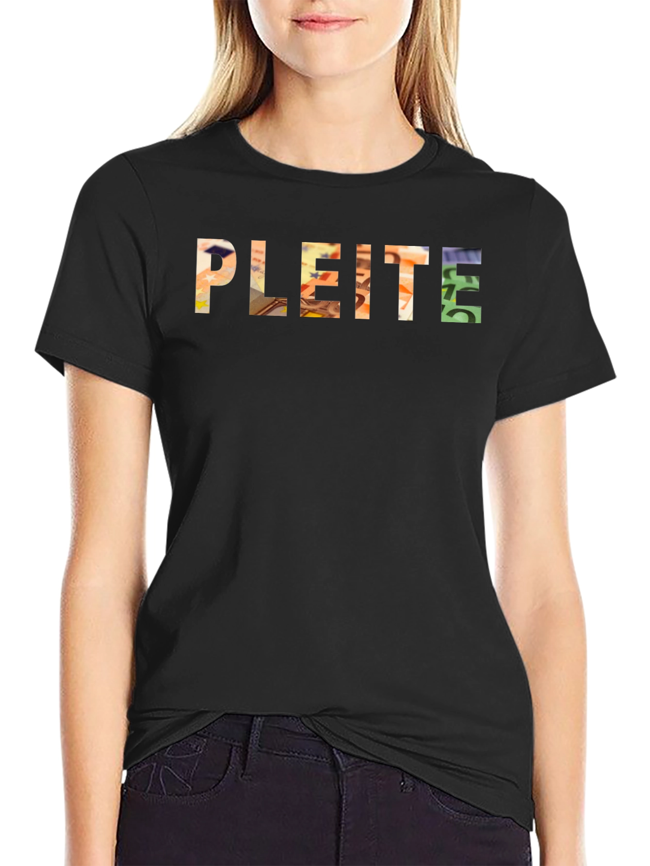 PLEITE Graphic Tee - Euro Money Fill