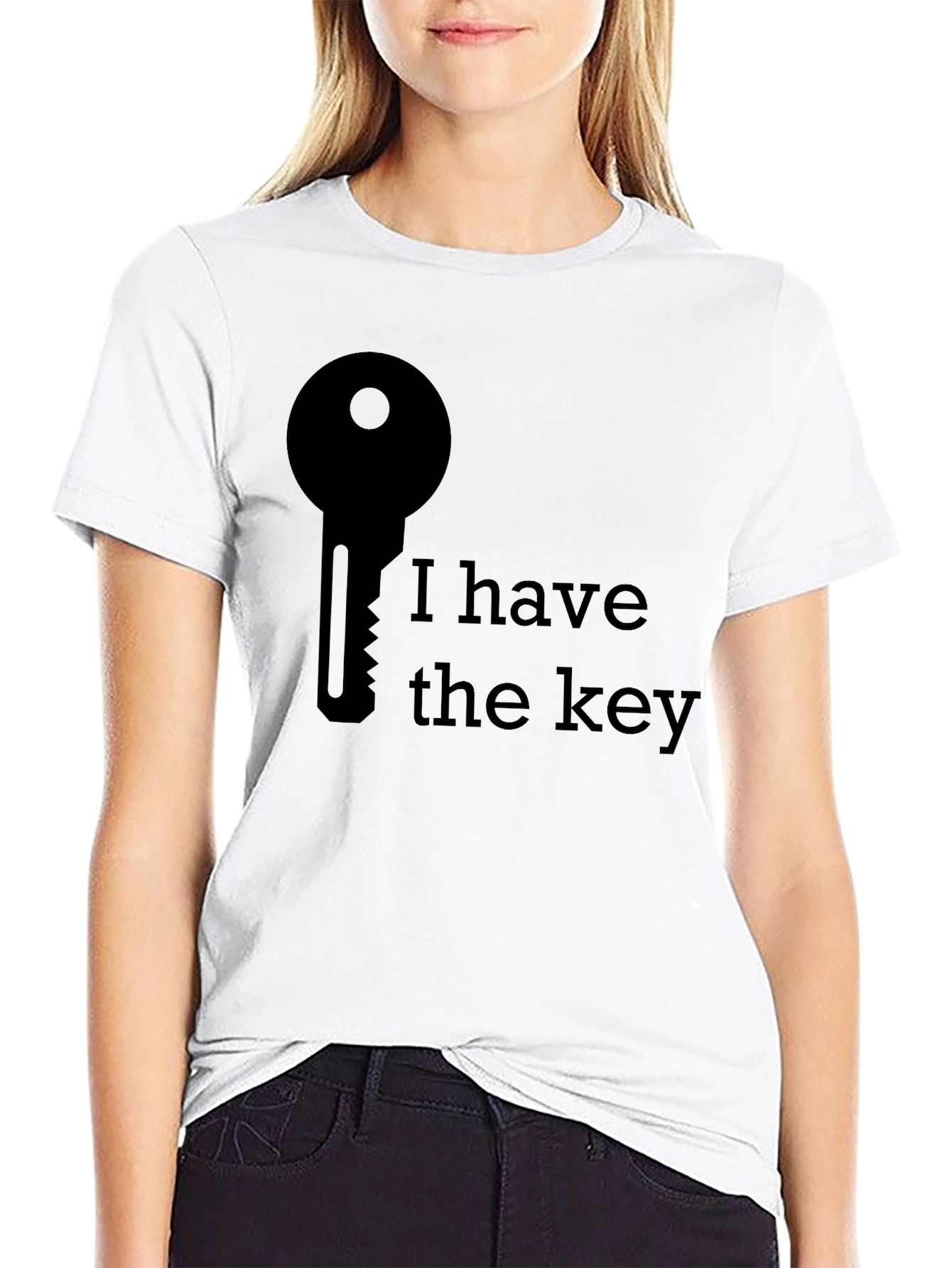 I Have The Key Graphic Tee - Black T-Shirt