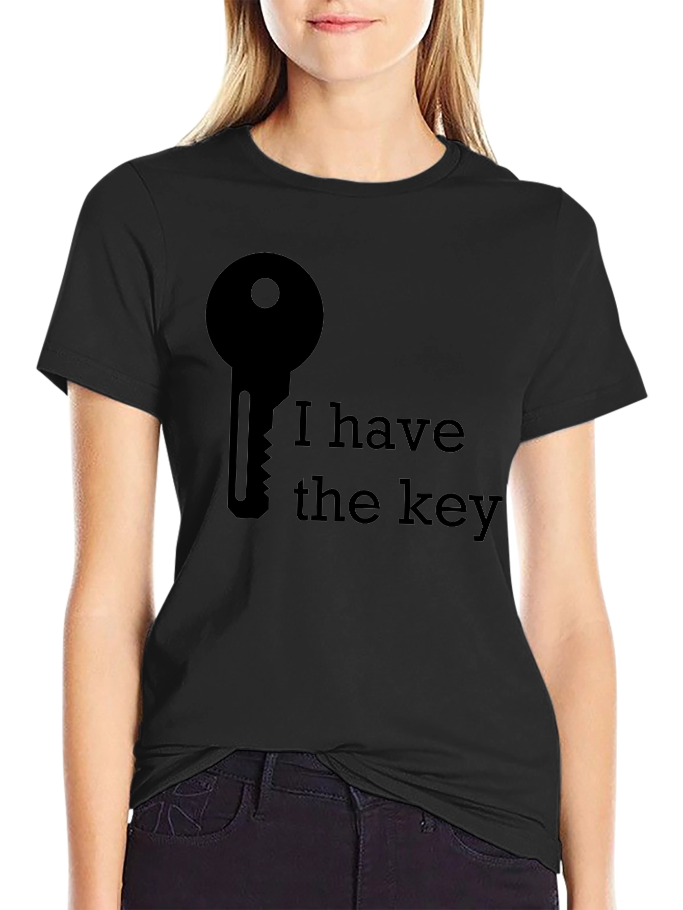 I Have The Key Graphic Tee - Black T-Shirt