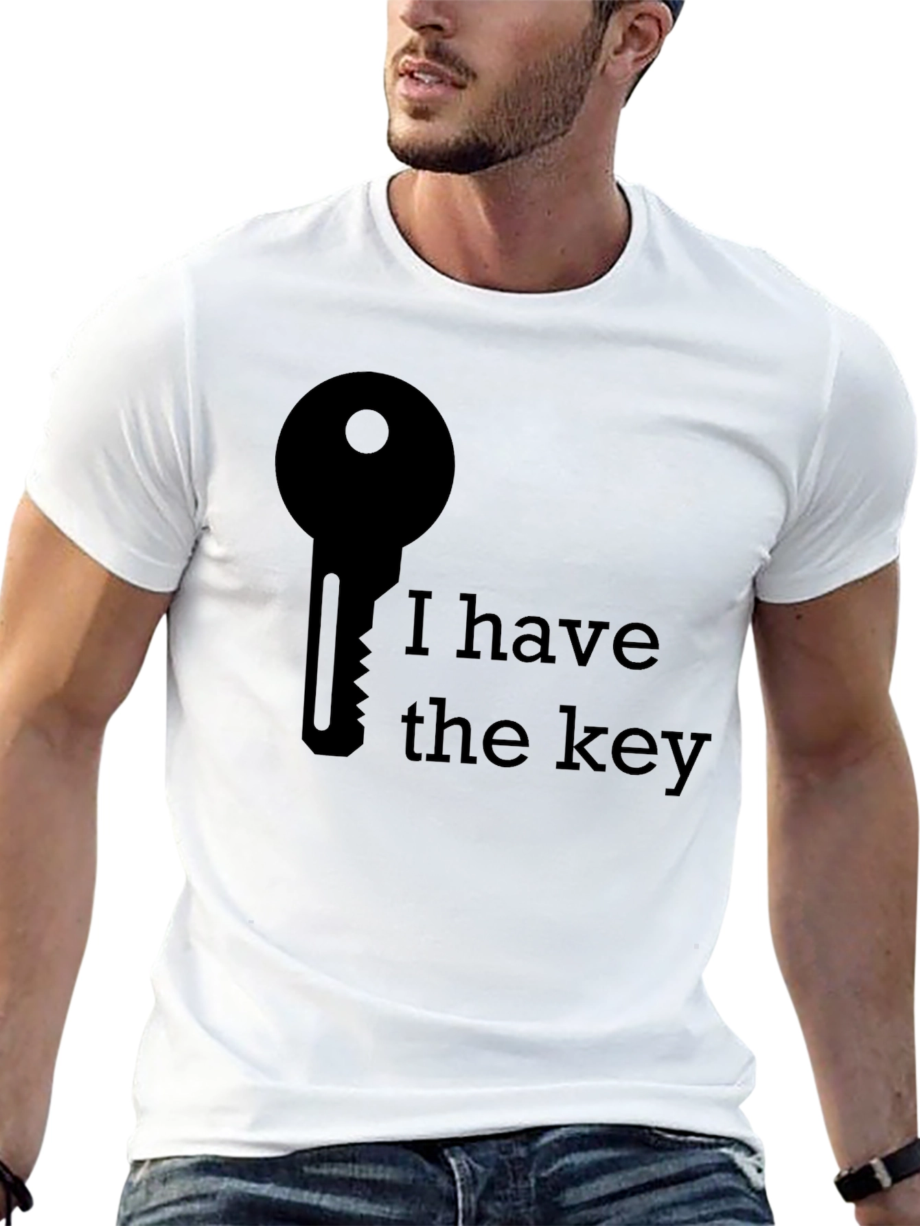 I Have The Key Graphic Tee - Black T-Shirt