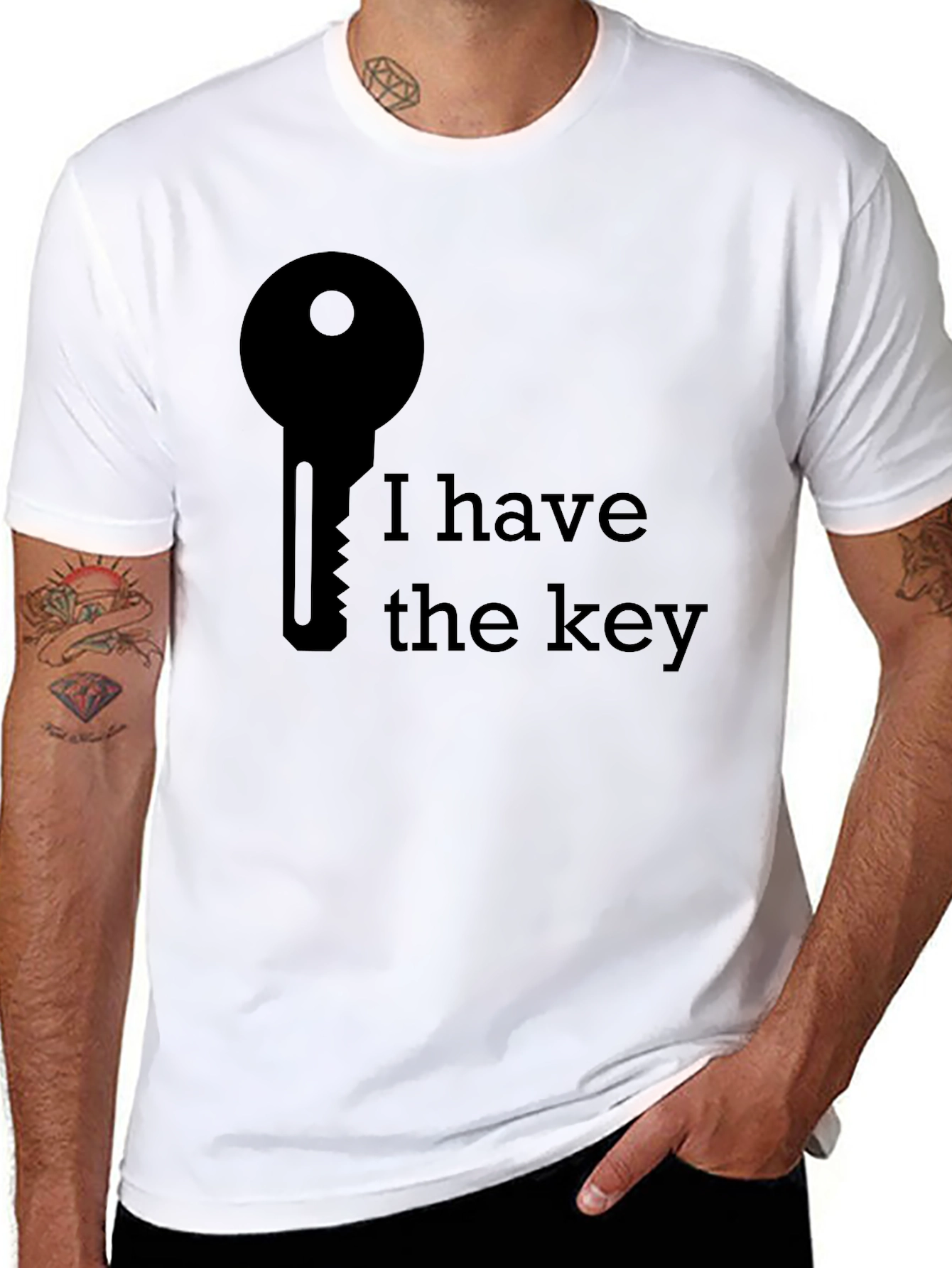 I Have The Key Graphic Tee - Black T-Shirt