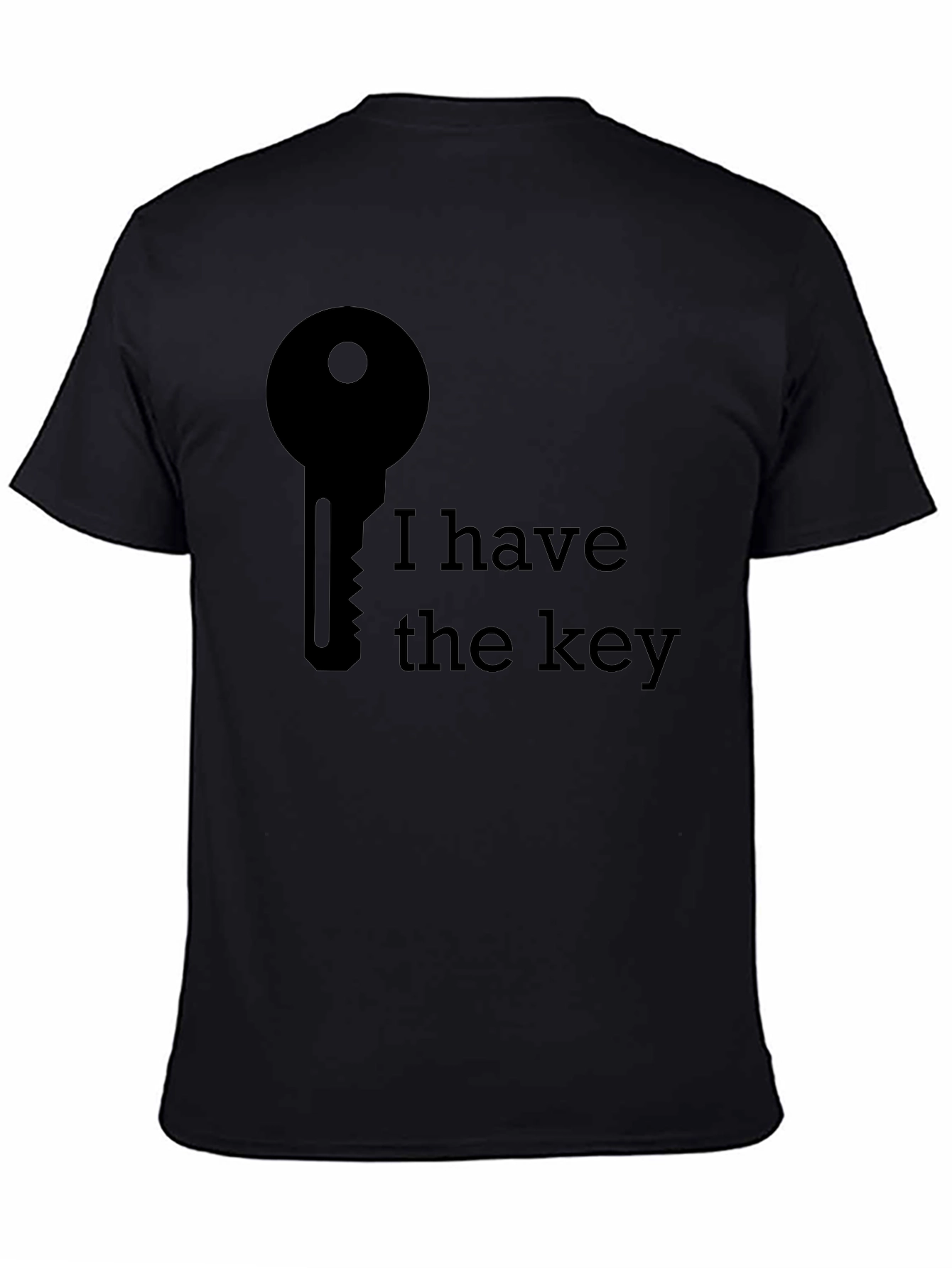 I Have The Key Graphic Tee - Black T-Shirt