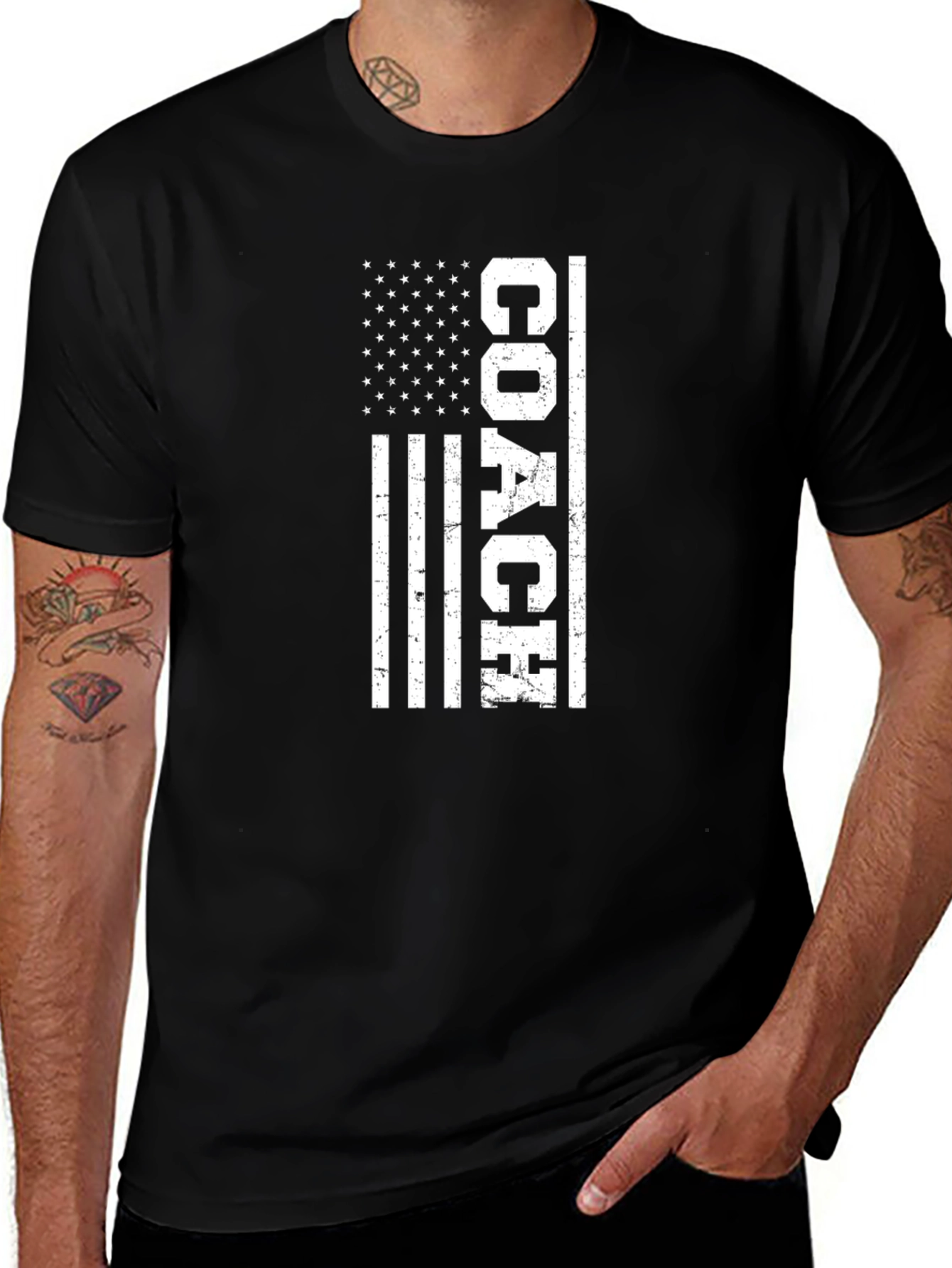 Coach American Flag Graphic T-Shirt