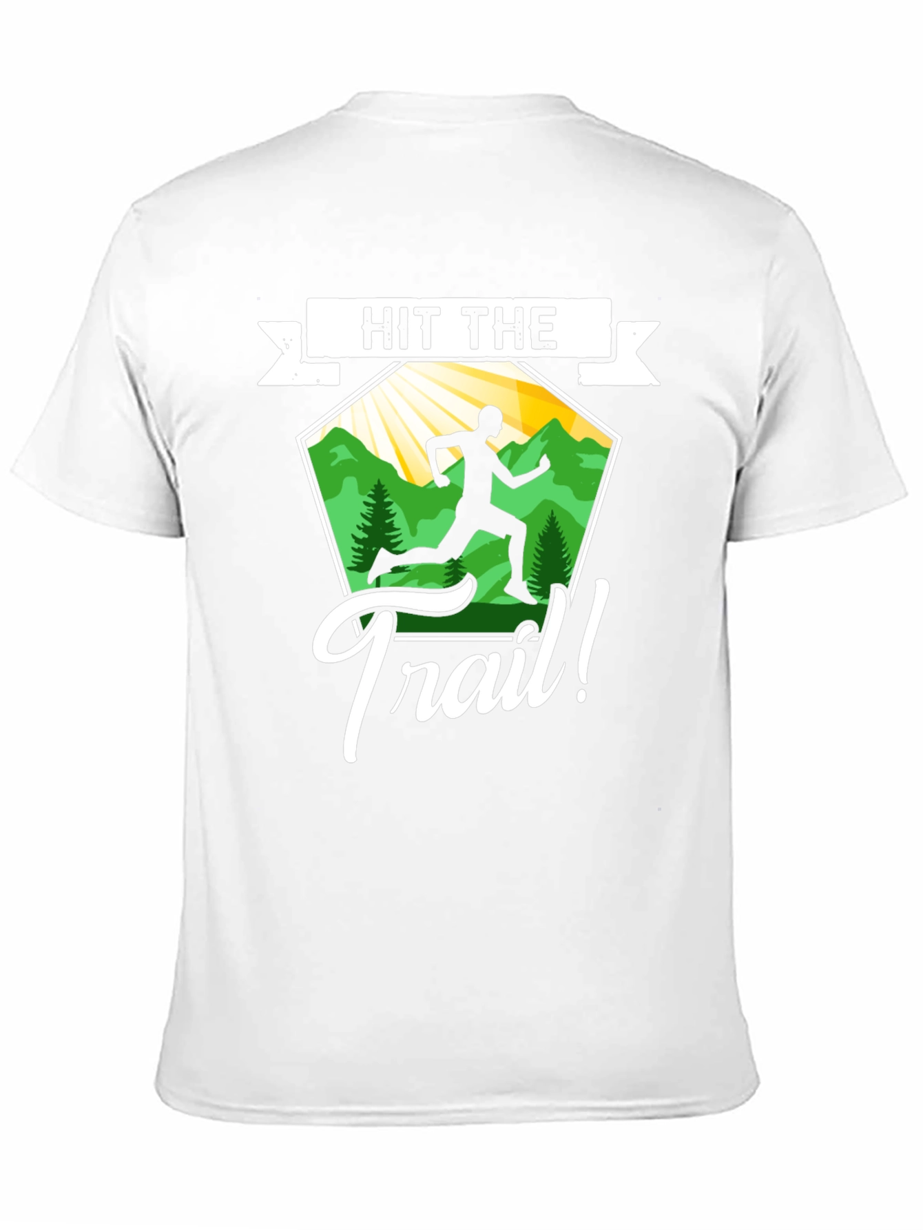 Hit the Trail Graphic Tee - Nature Running Shirt