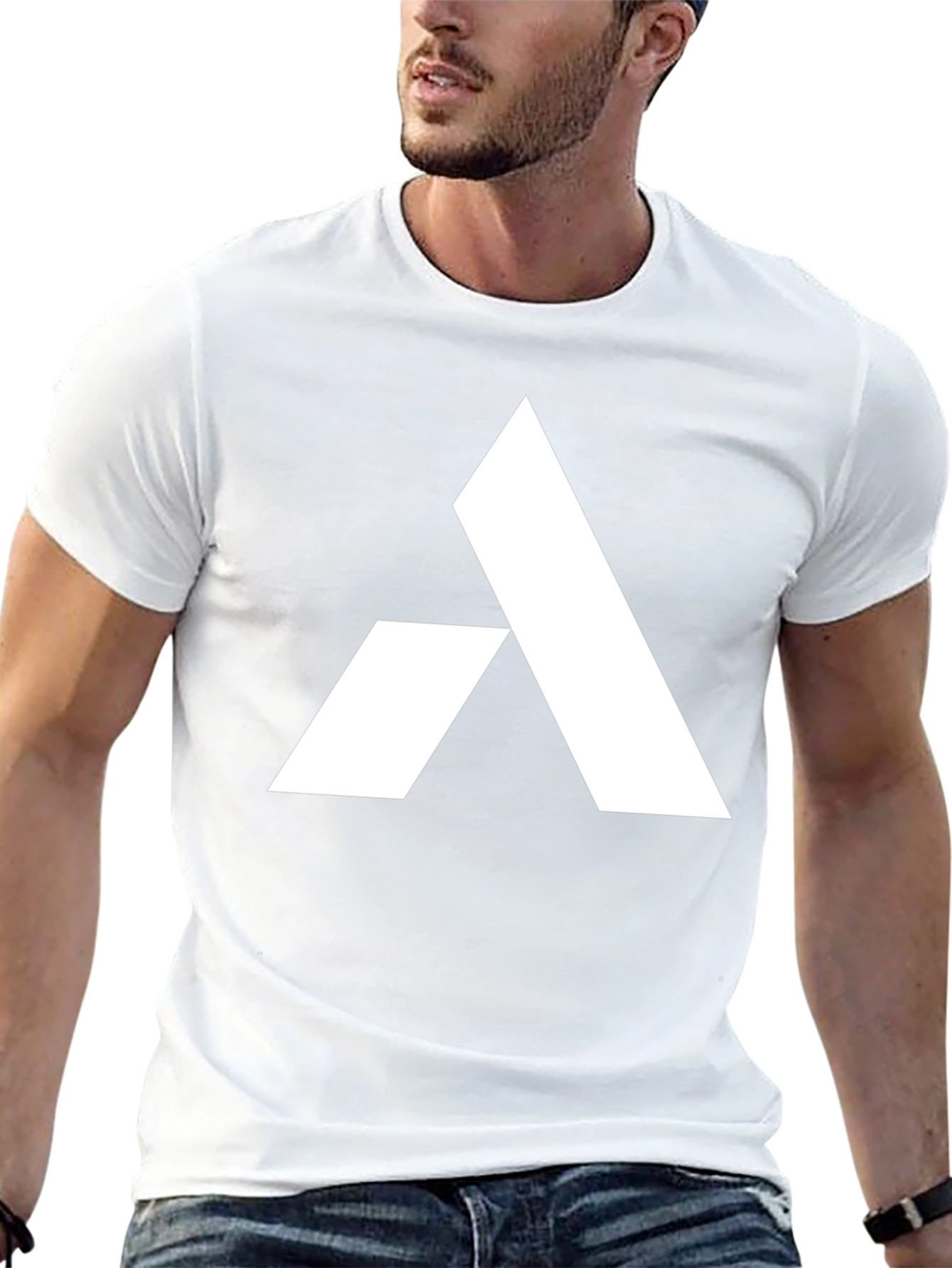 Modern Logo T-Shirt - Black Cotton Blend