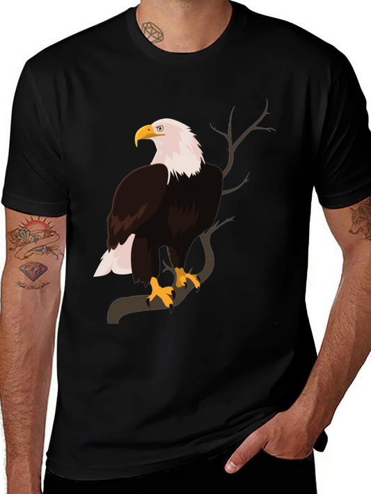 Bald Eagle Graphic Print T-Shirt