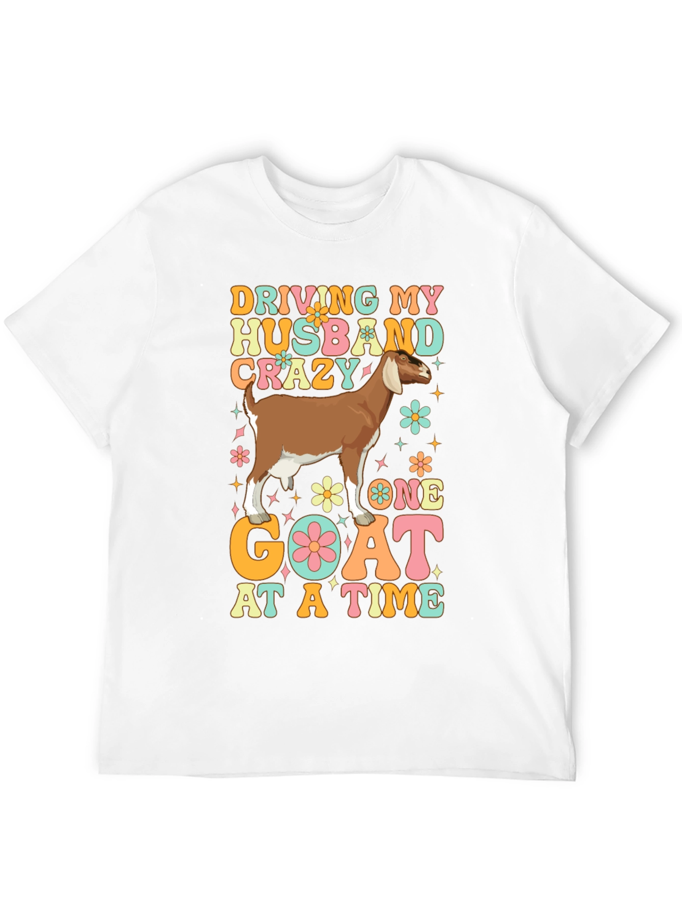 Driving Husband Crazy Goat Graphic Tee