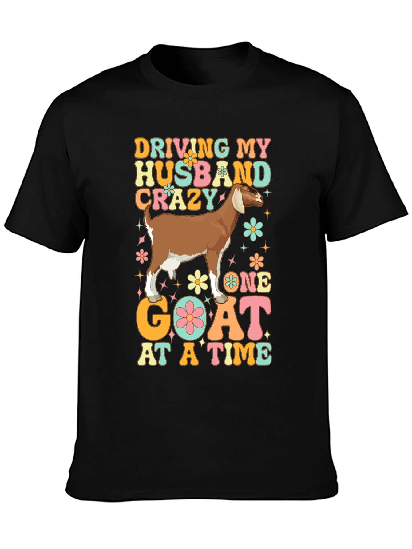 Driving Husband Crazy Goat Graphic Tee