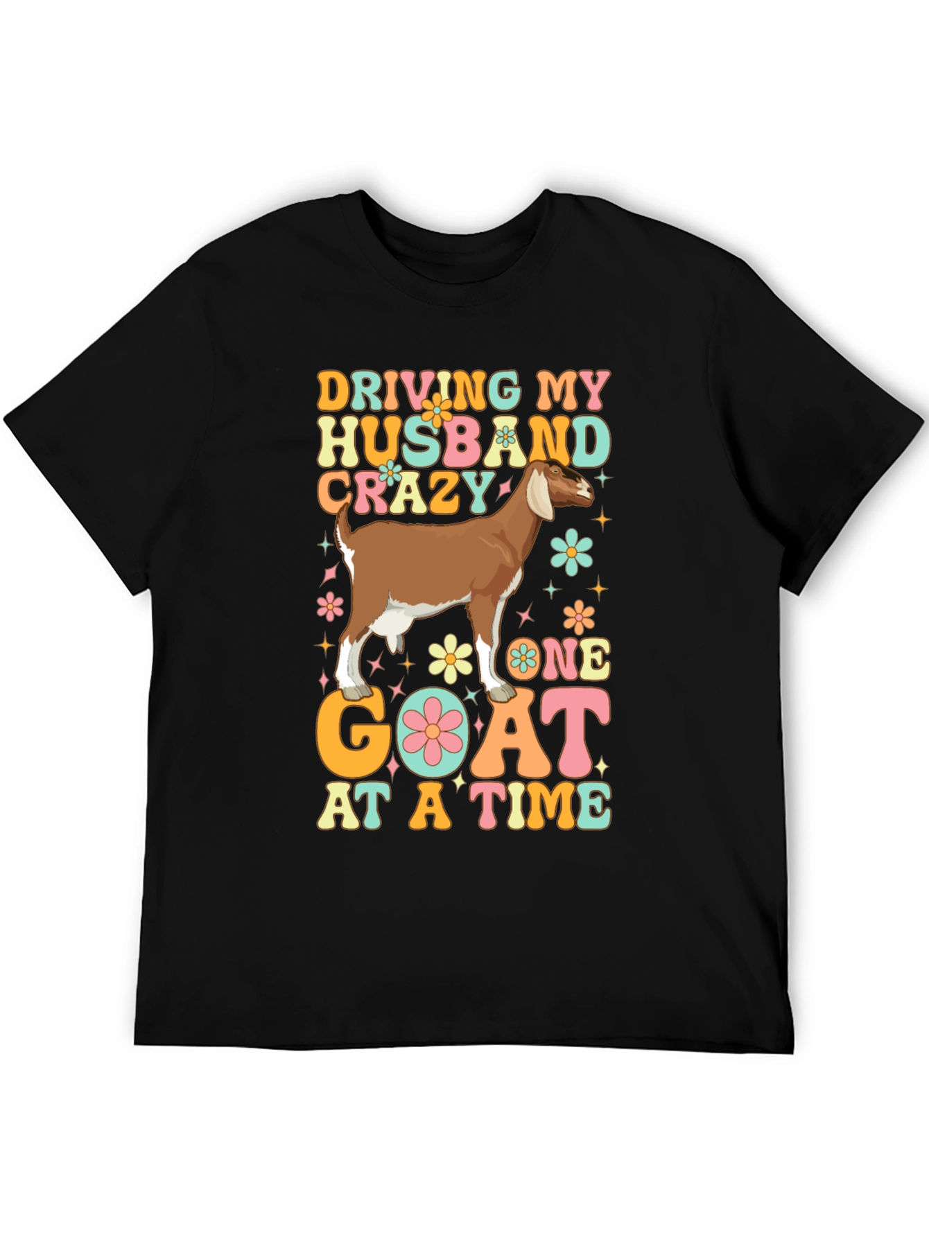 Driving Husband Crazy Goat Graphic Tee