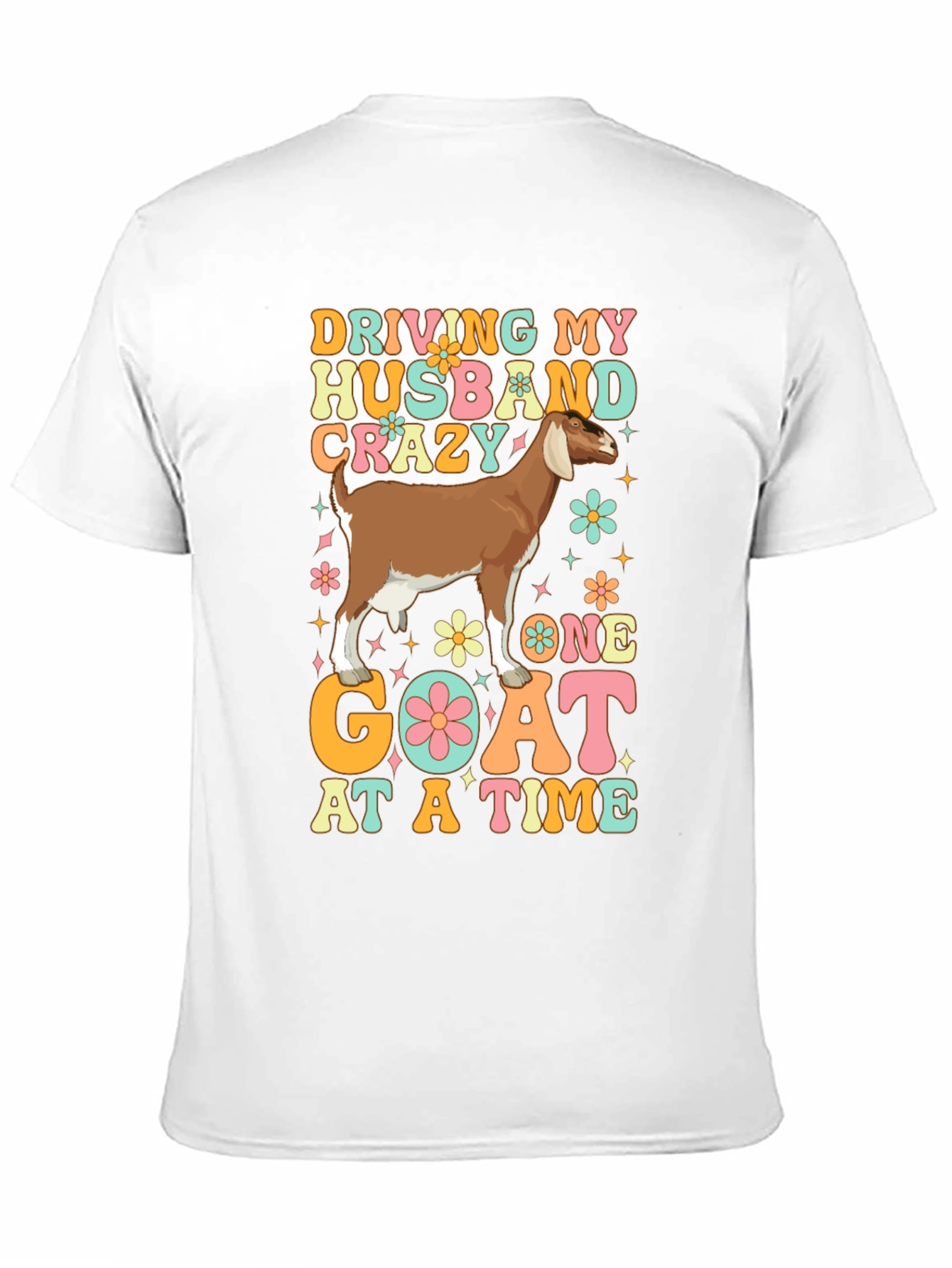 Driving Husband Crazy Goat Graphic Tee