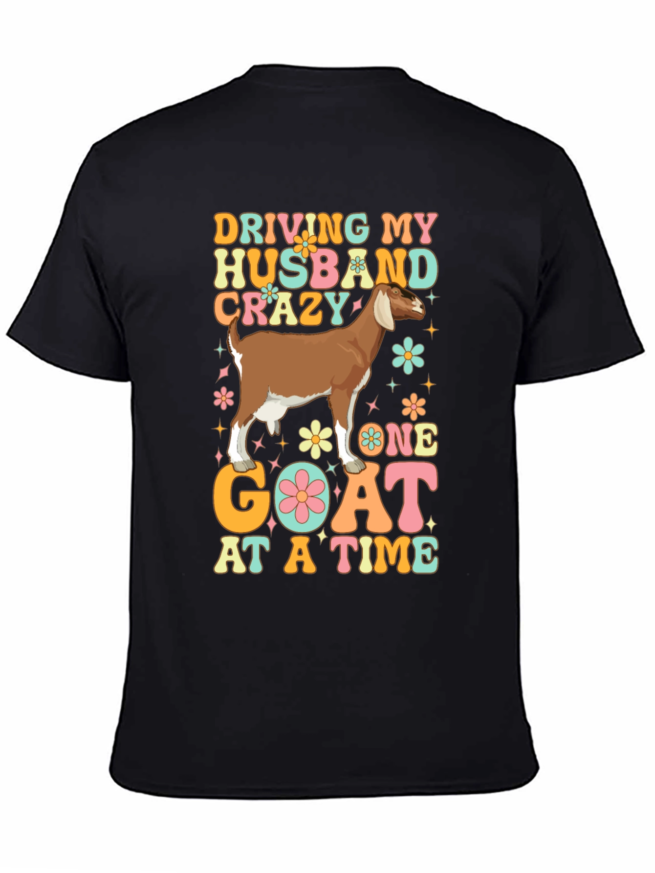Driving Husband Crazy Goat Graphic Tee