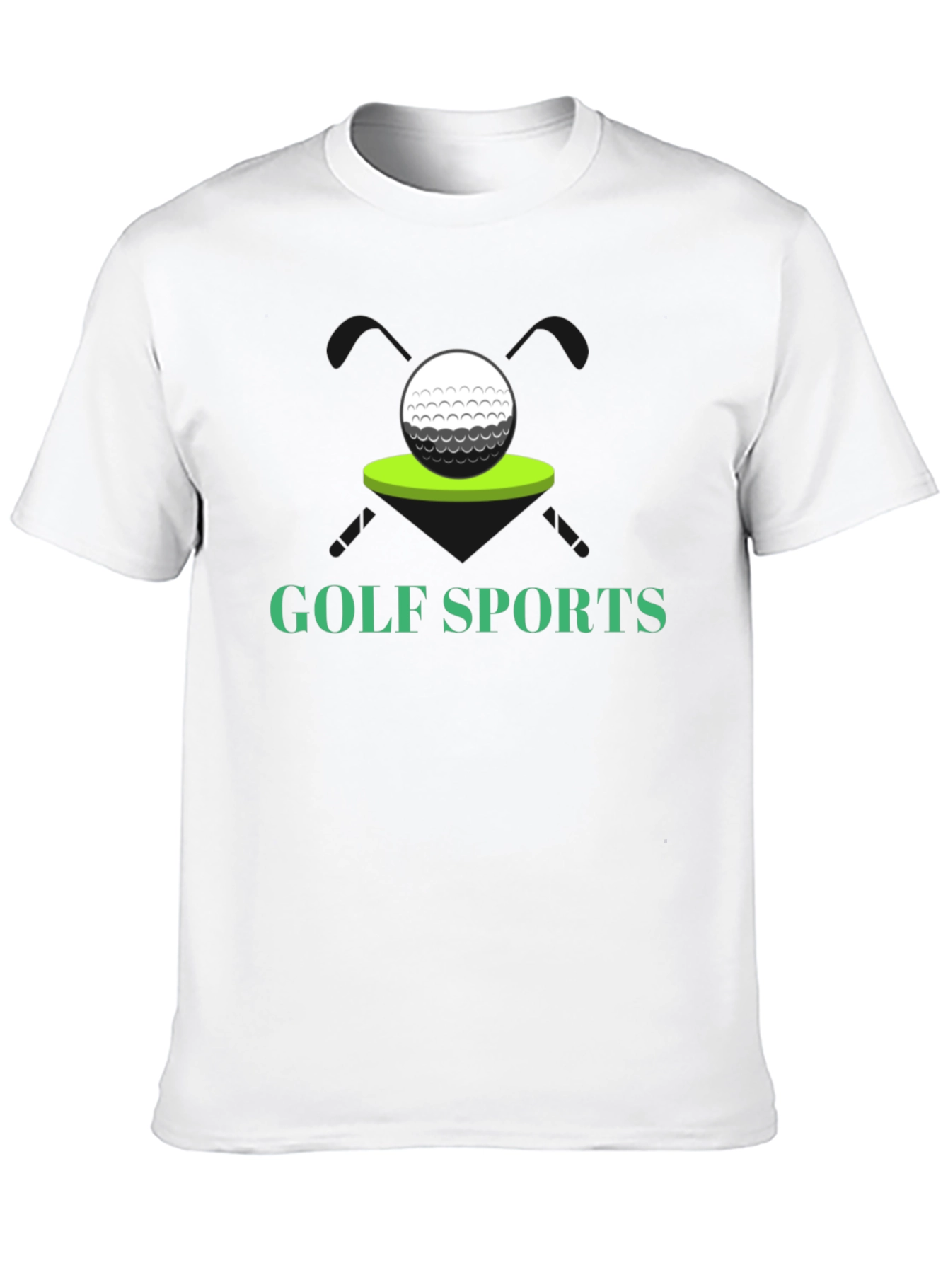 Golf Sports T-Shirt - Black Golf Ball Tee