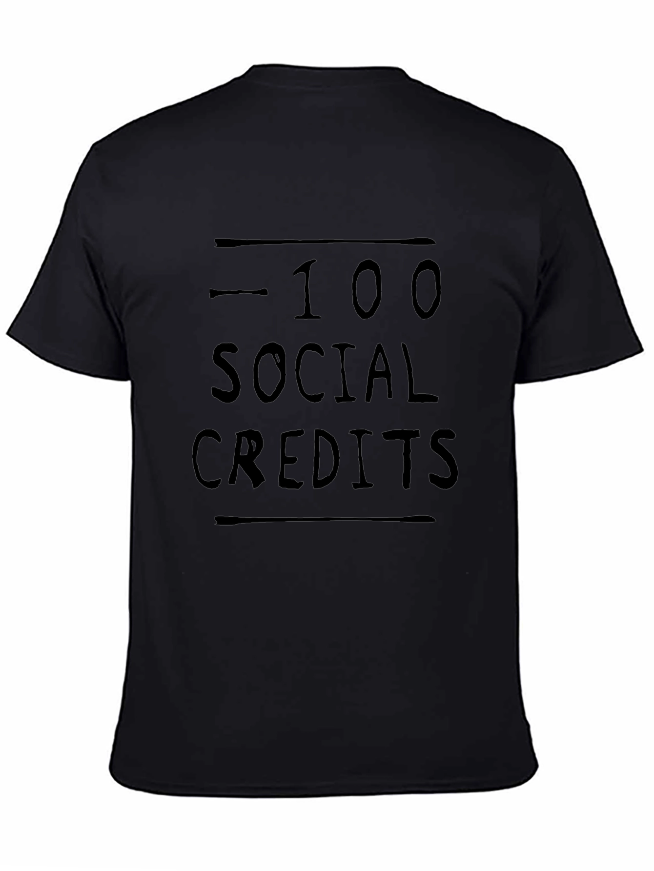 -100 Social Credits Graphic T-Shirt