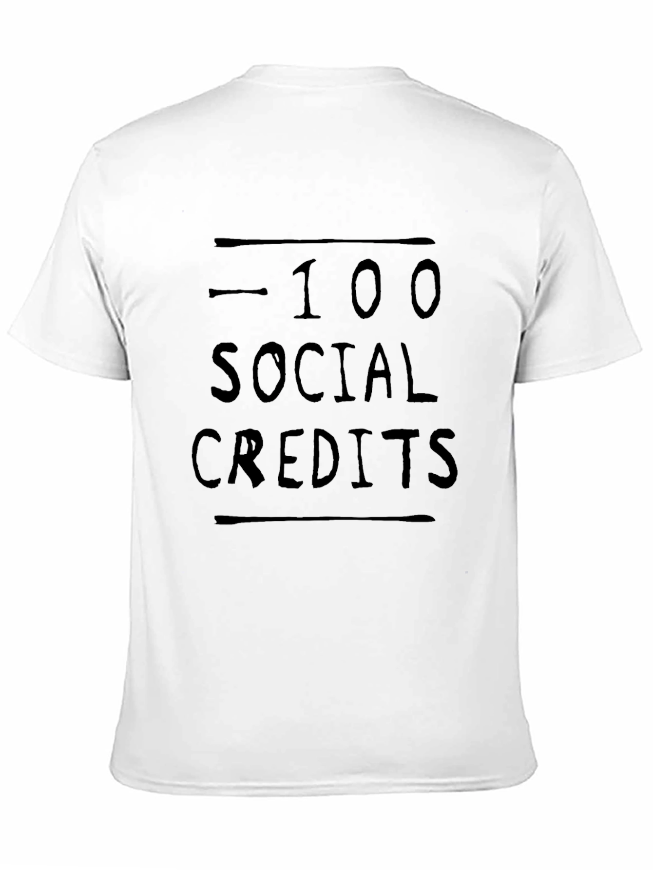 -100 Social Credits Graphic T-Shirt