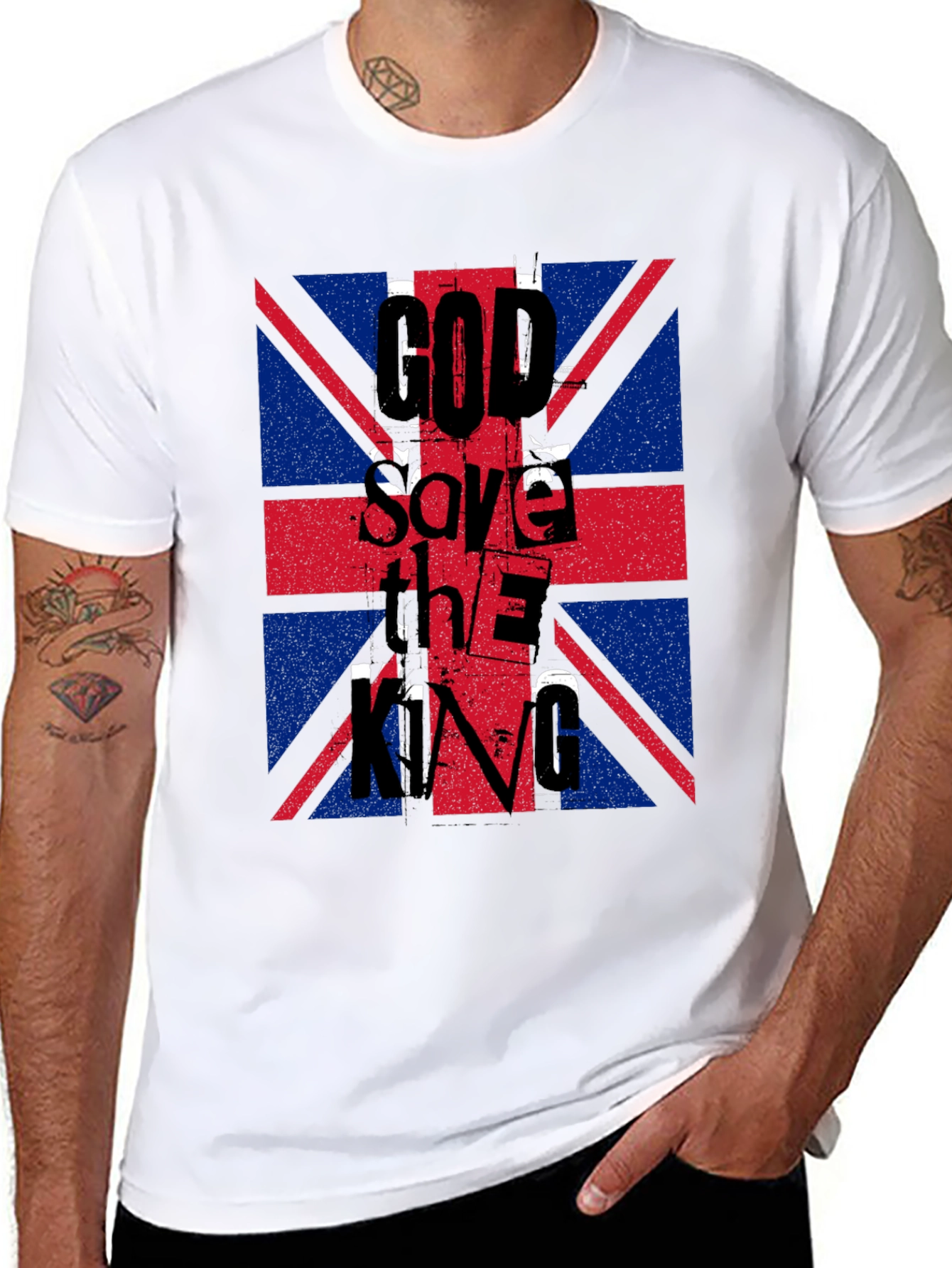 Union Jack God Save The King Graphic Tee