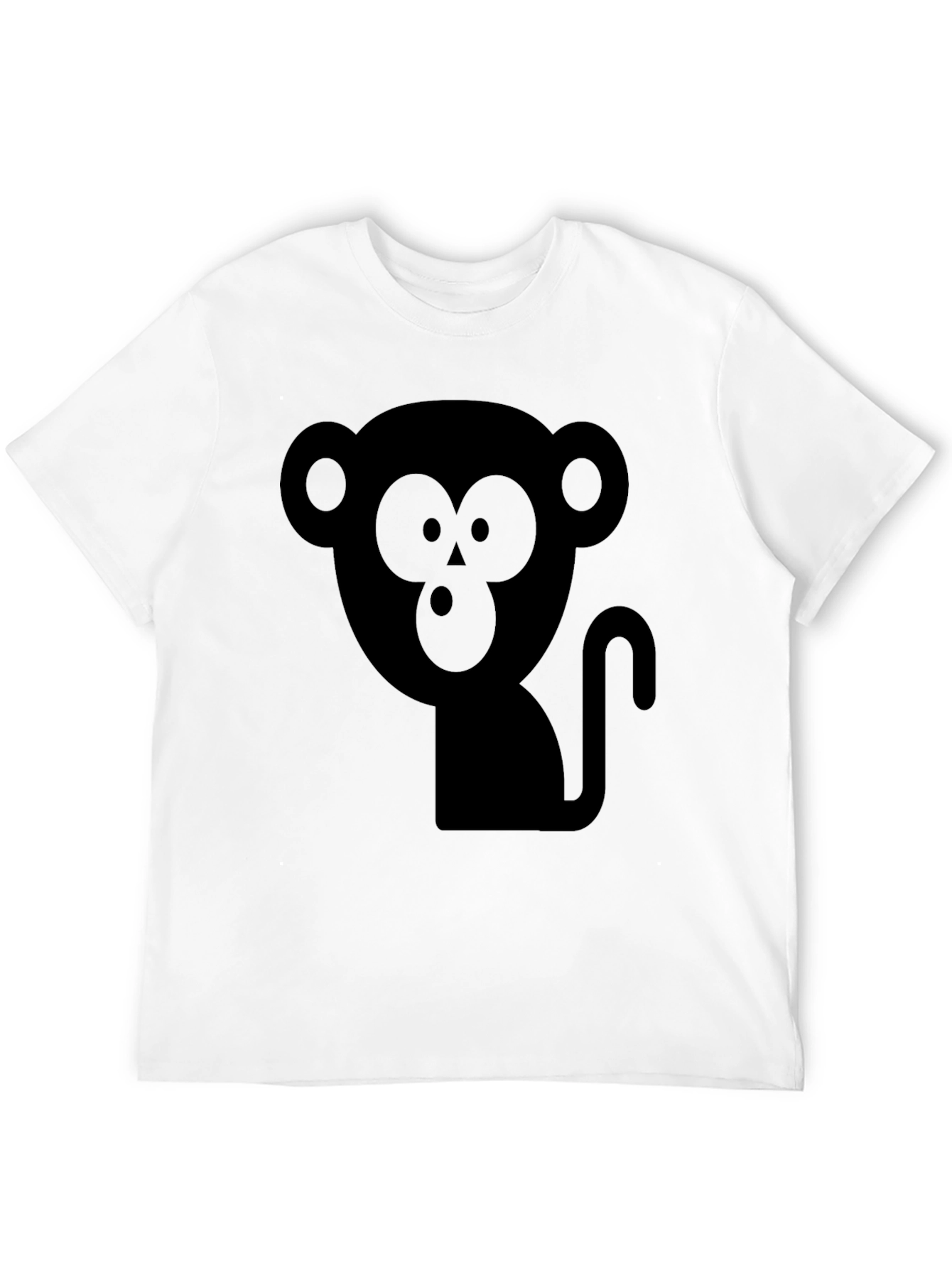 Monkey Graphic T-Shirt - Black Cotton Tee