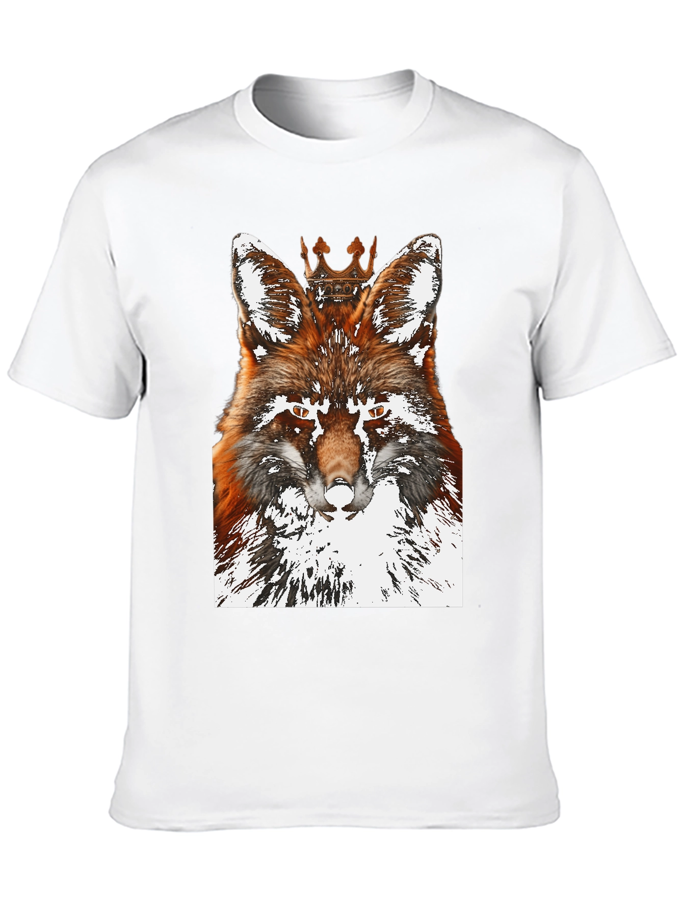 Fox King Graphic Tee - Stylish Mens Black T-Shirt
